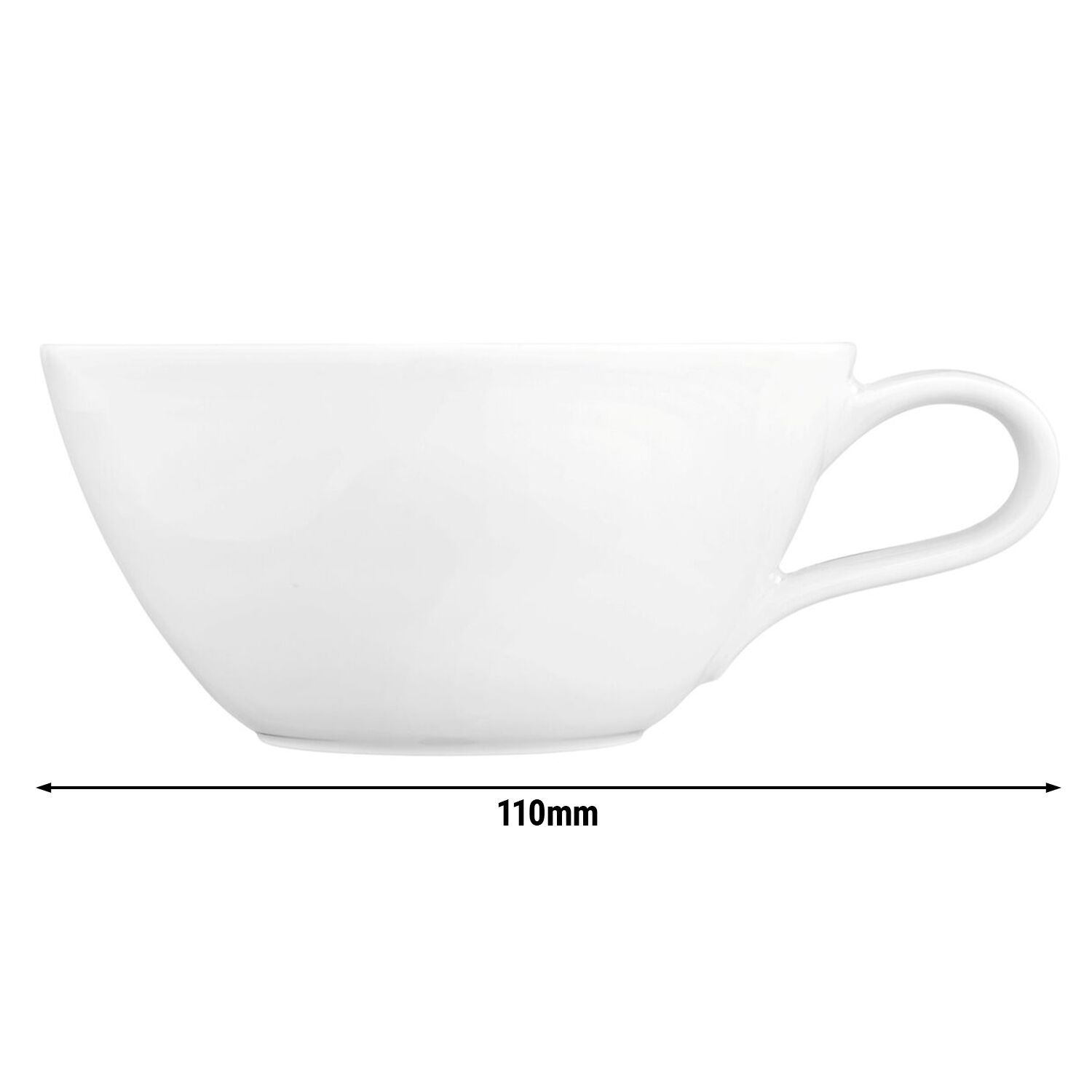 (6 pièces) SELTMANN WEIDEN | Tasse à thé - 0,28 litre - Blanc         