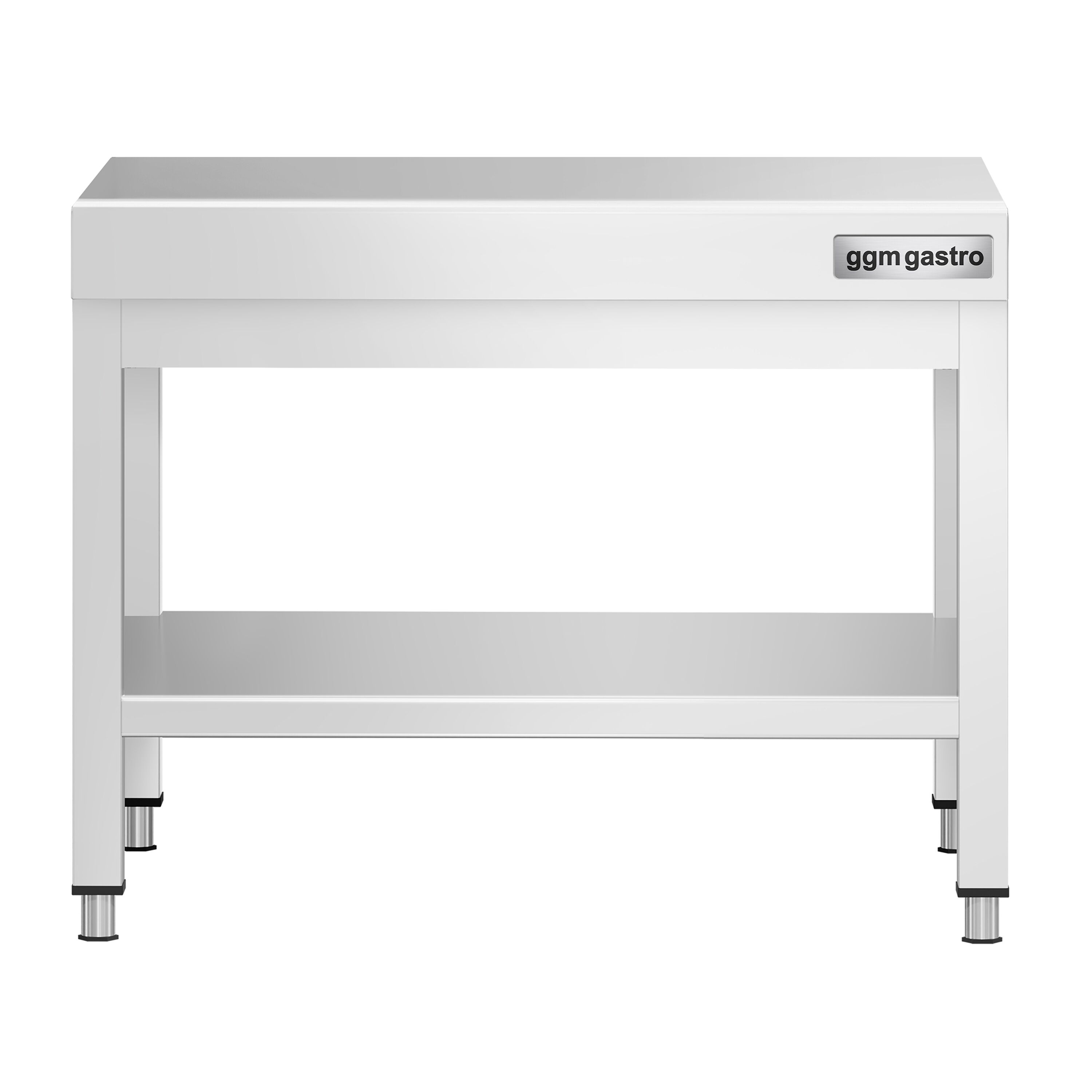 Table de travail en acier inoxydable PREMIUM - 600x600mm - avec étagère basse