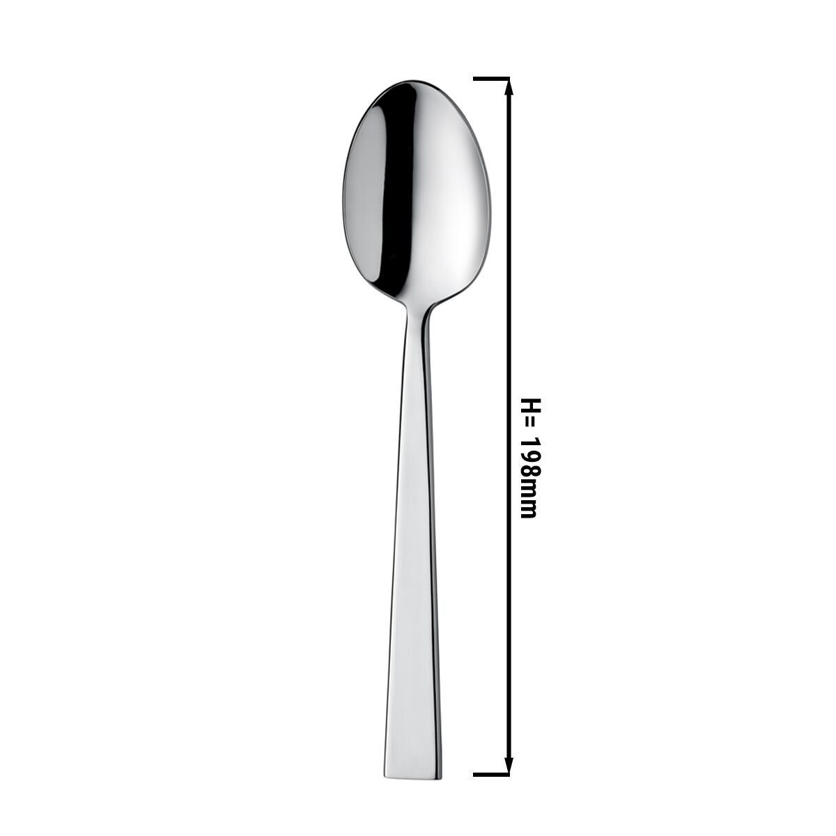 (12 pcs) Cuillère à soupe Luca - Acier inoxydable 18/10 - 198mm - 12 pièces