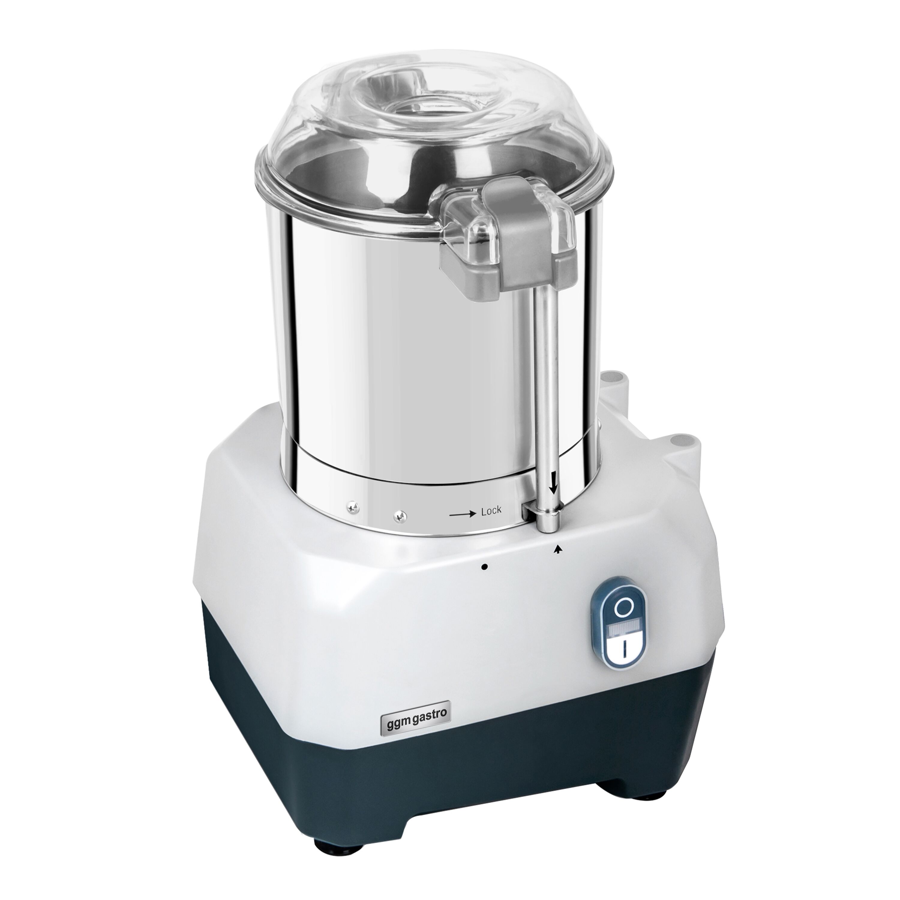 Coupe-légumes électrique - Format compact - 735W - livré avec 4 disques éminceurs/râpeurs & couteau lisse de cutter - Acier inoxydable