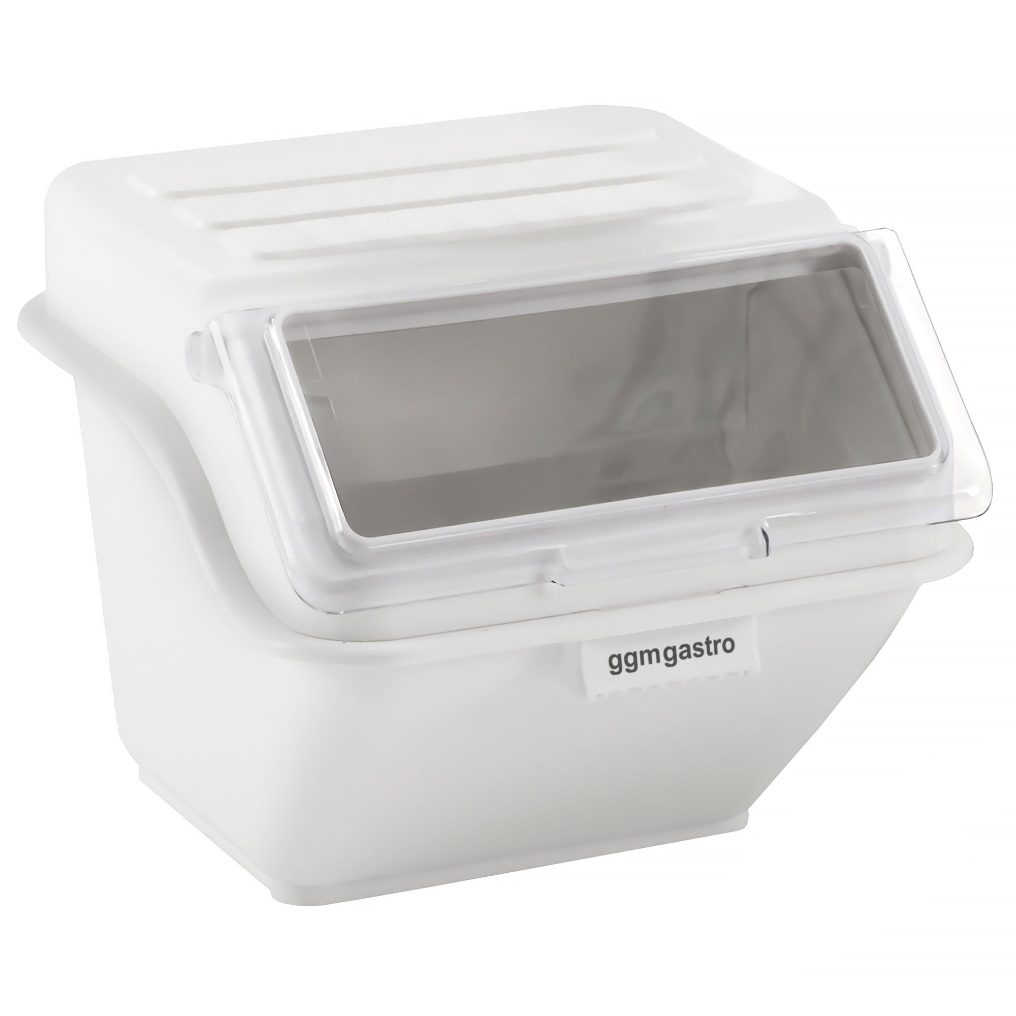Ingredient Bin - with Flip Lid - 40L - Polypropylene - White - Stackable