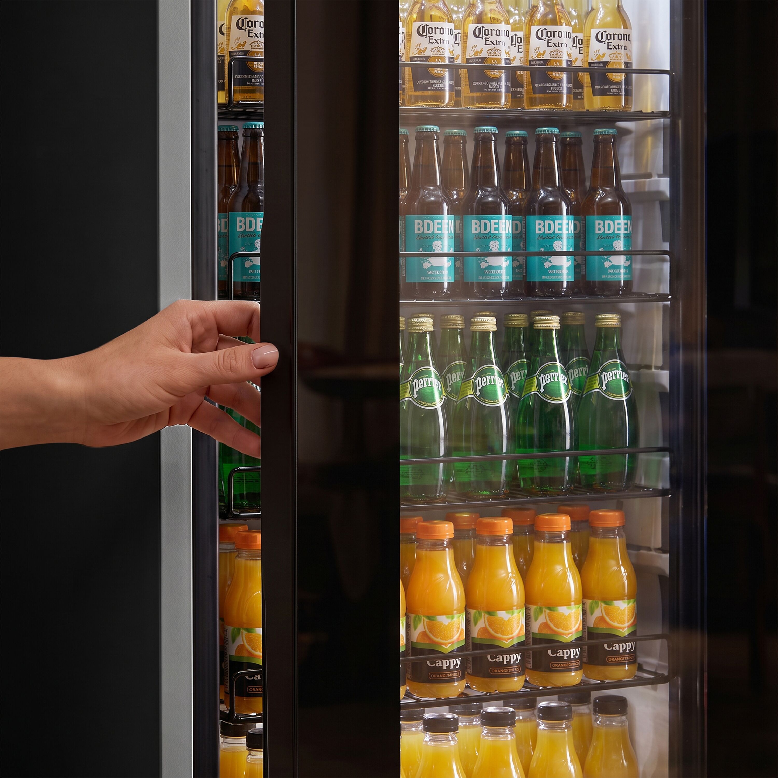 Getränkekühlschrank - 105 Liter - schmal - mit 1 Glastür