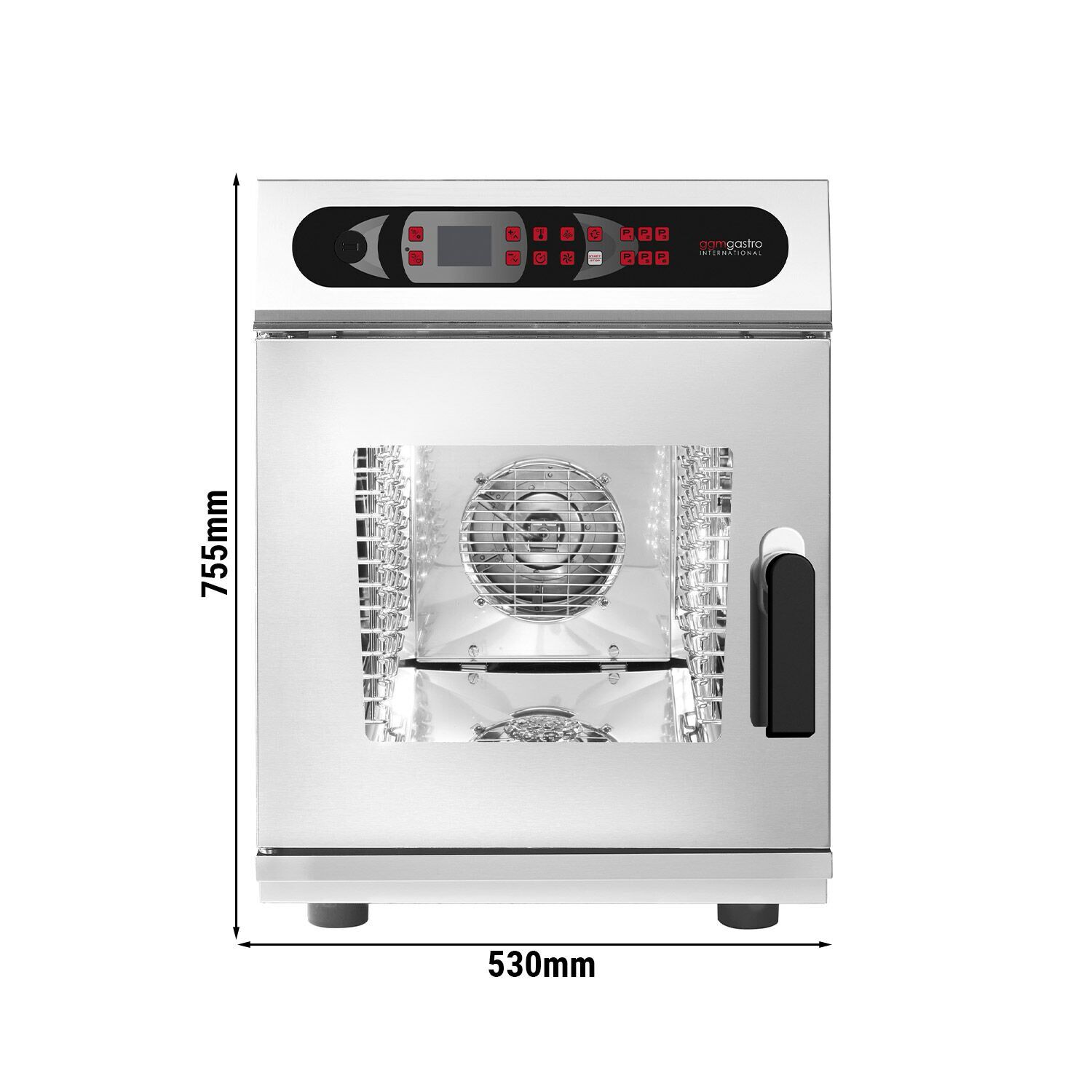 Electric Commercial Combi Oven - Digital Controls - 6x GN 2/3 - Slimline - incl. Automatic washing system & Core temperature probe