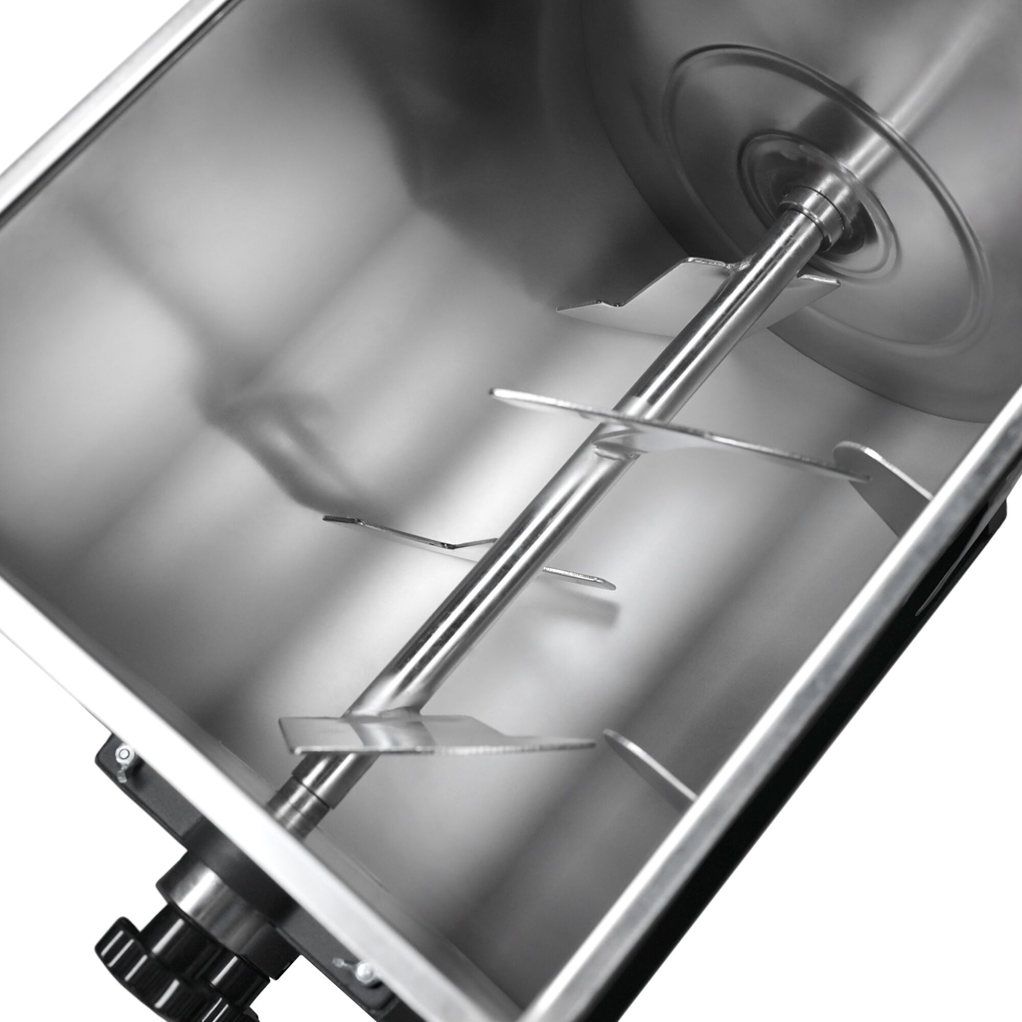 Manual Commercial Meat Mixer 22 - 28L - 25kg - 1.1kW - Reverse Function - incl. Meat Mincer - 450-480kg/h