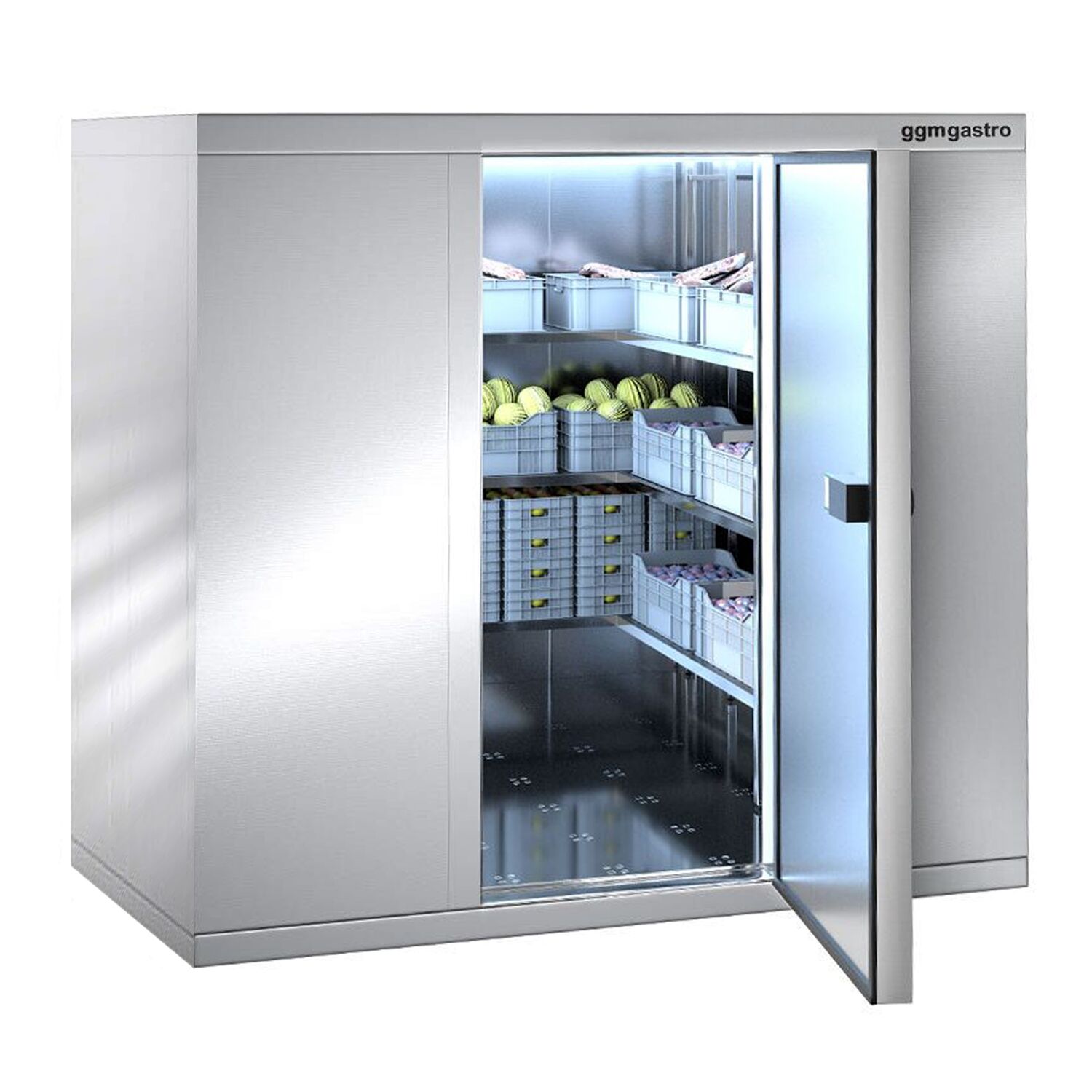 Chambre froide en inox - 2100 x 2100 mm - 6,9 m³