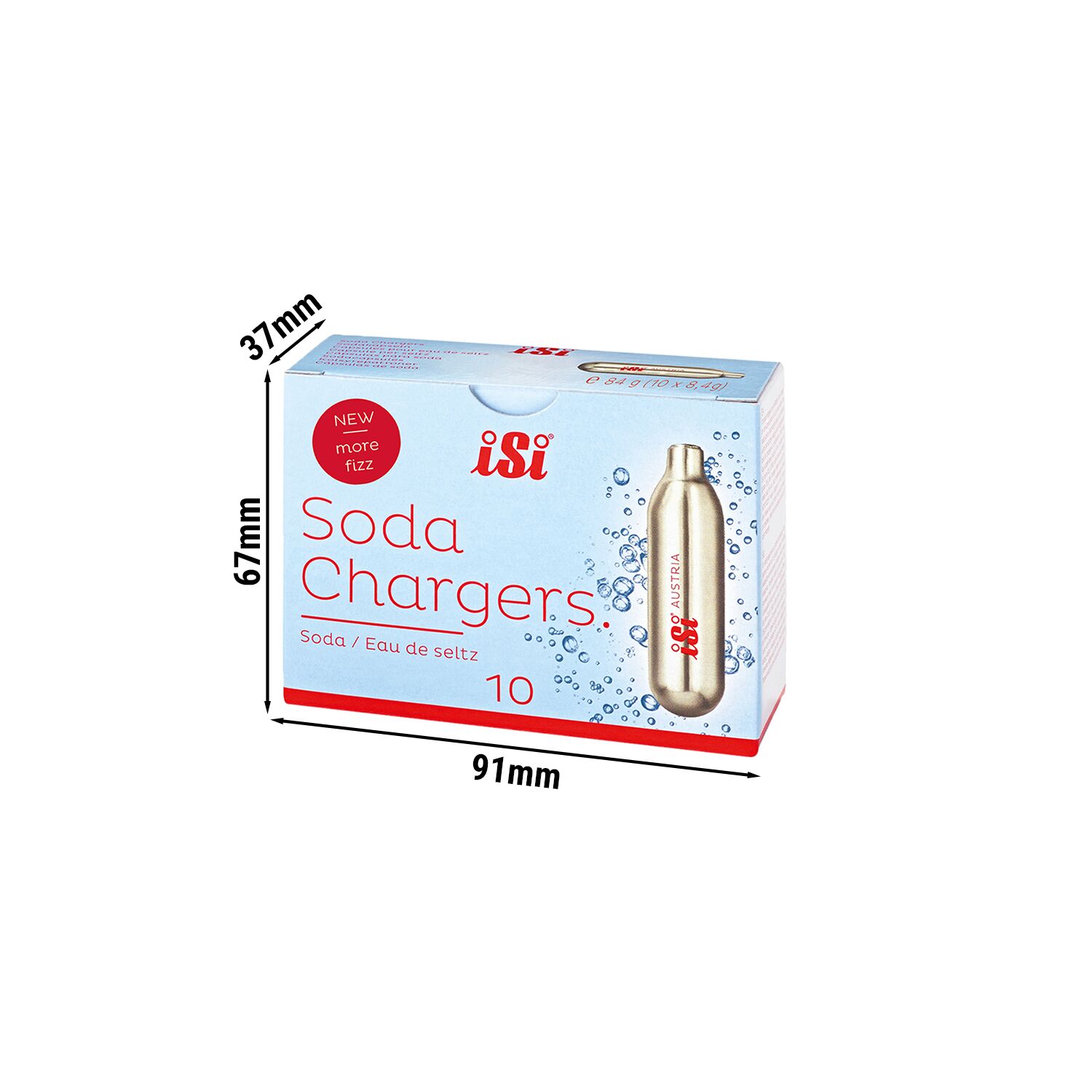 (10 pièces) ISI | Capsules de soude - à usage unique - 8,4 g