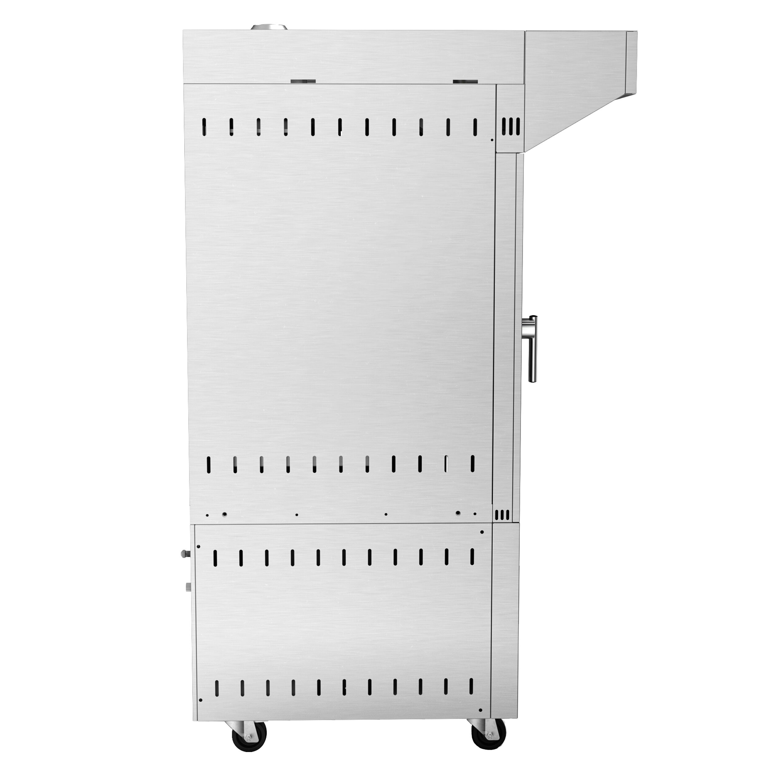 Four à chariot rotatif Électrique Four à convection avec injection d’eau - Écran tactile - 10 niveaux 600x400mm - Acier inoxydable - avec hotte & armoire de fermentation