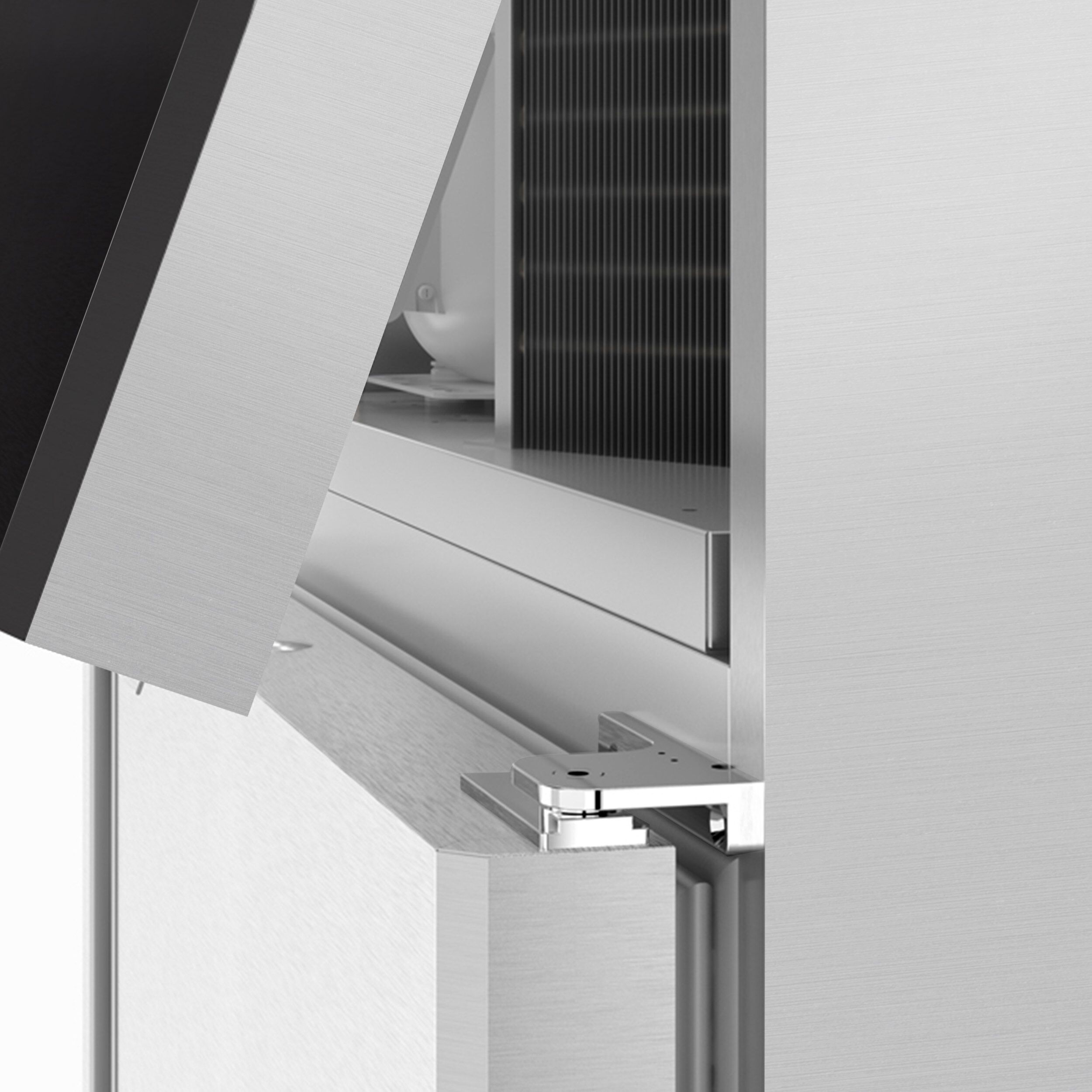 Armoire pâtissière négative Inox AISI 304 PREMIUM - EN 600 x 800 - 612 L - avec 1 porte & Glissières pâtisserie - Noire - Roulettes
