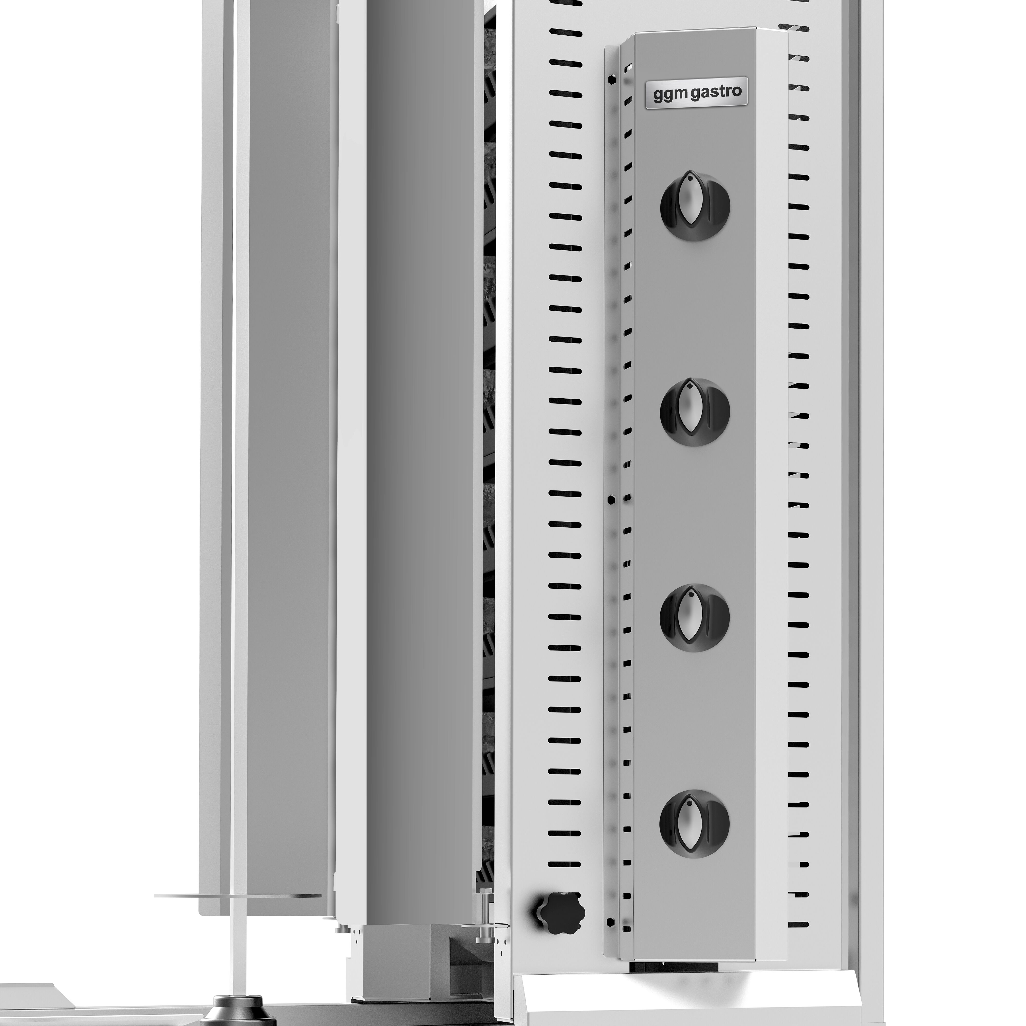 Gas Doner Kebab Grill (Shawarma/Gyros) - 4 Burner - 20kW - incl. 2 splash guards