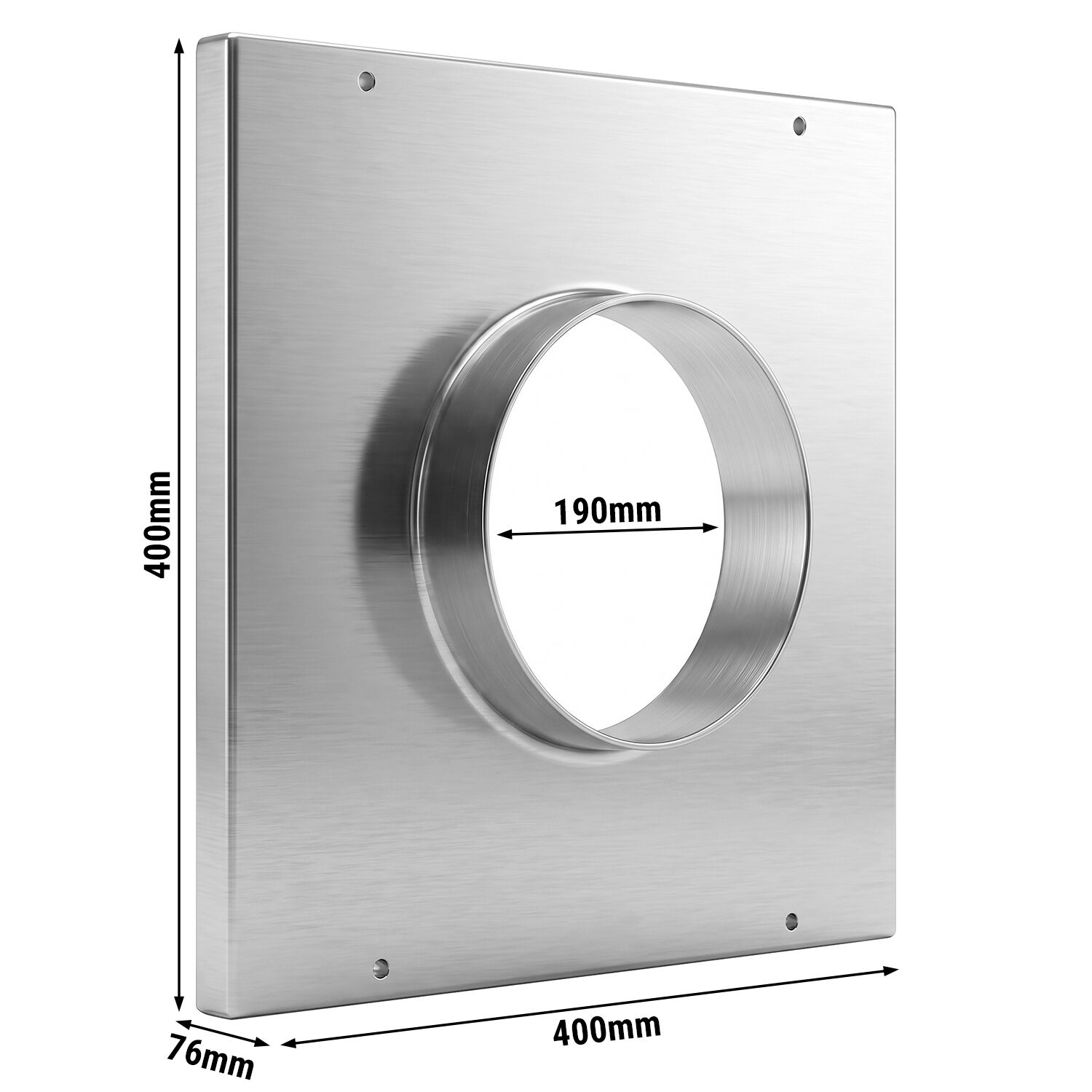 Ansaugstutze - Ø 190 mm - für Lüftungsrohre Ø 200mm