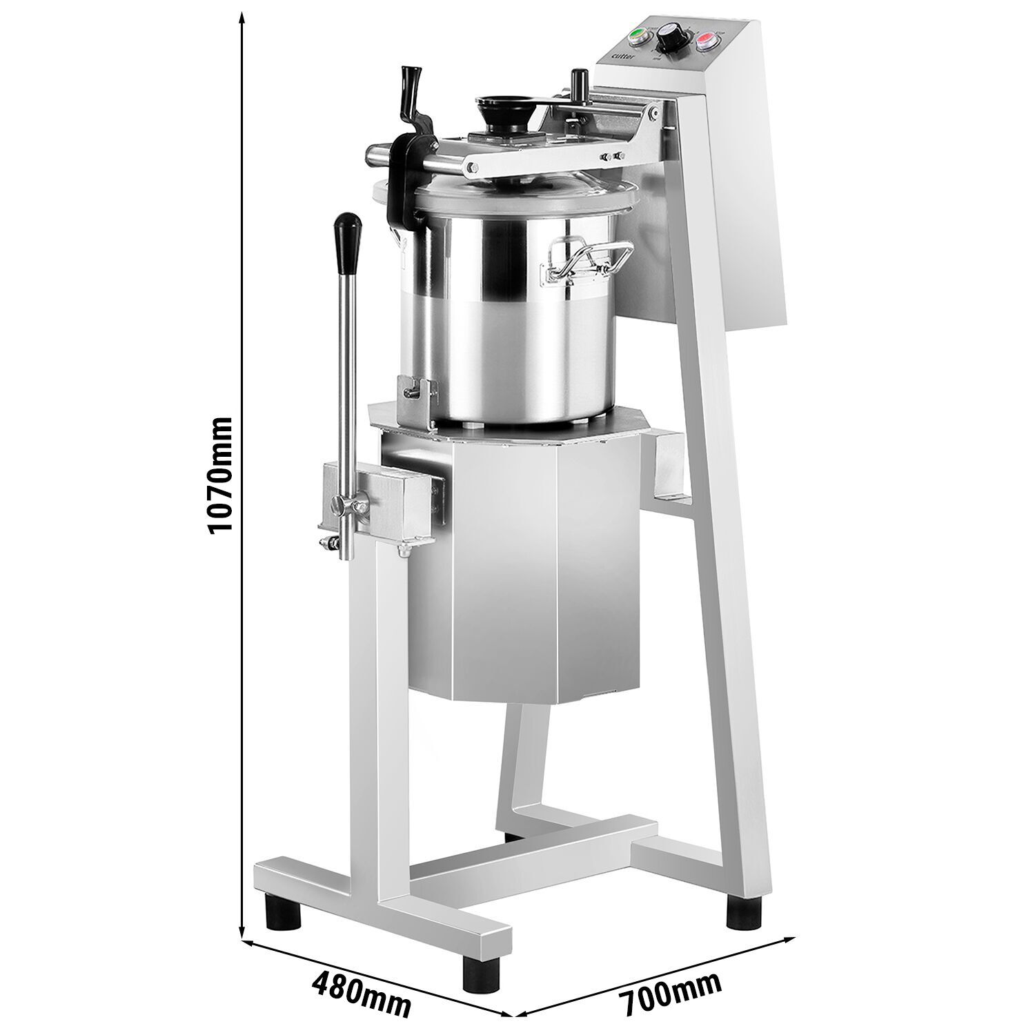 Cutter mélangeur - 8L - 2,2kW - 230V - 600-2800tr/min