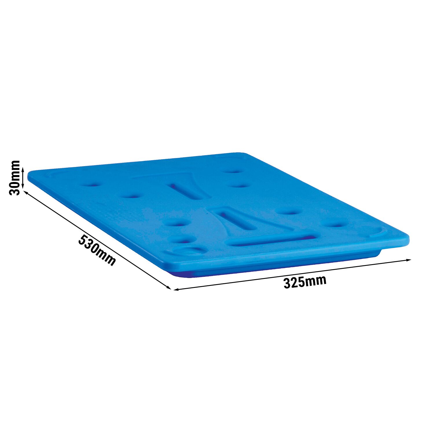 CAMBRO | Commercial Camchiller Cooling Plate - Fits Cam GoBox® GN 1/2 - Blue - SKU CP3253443