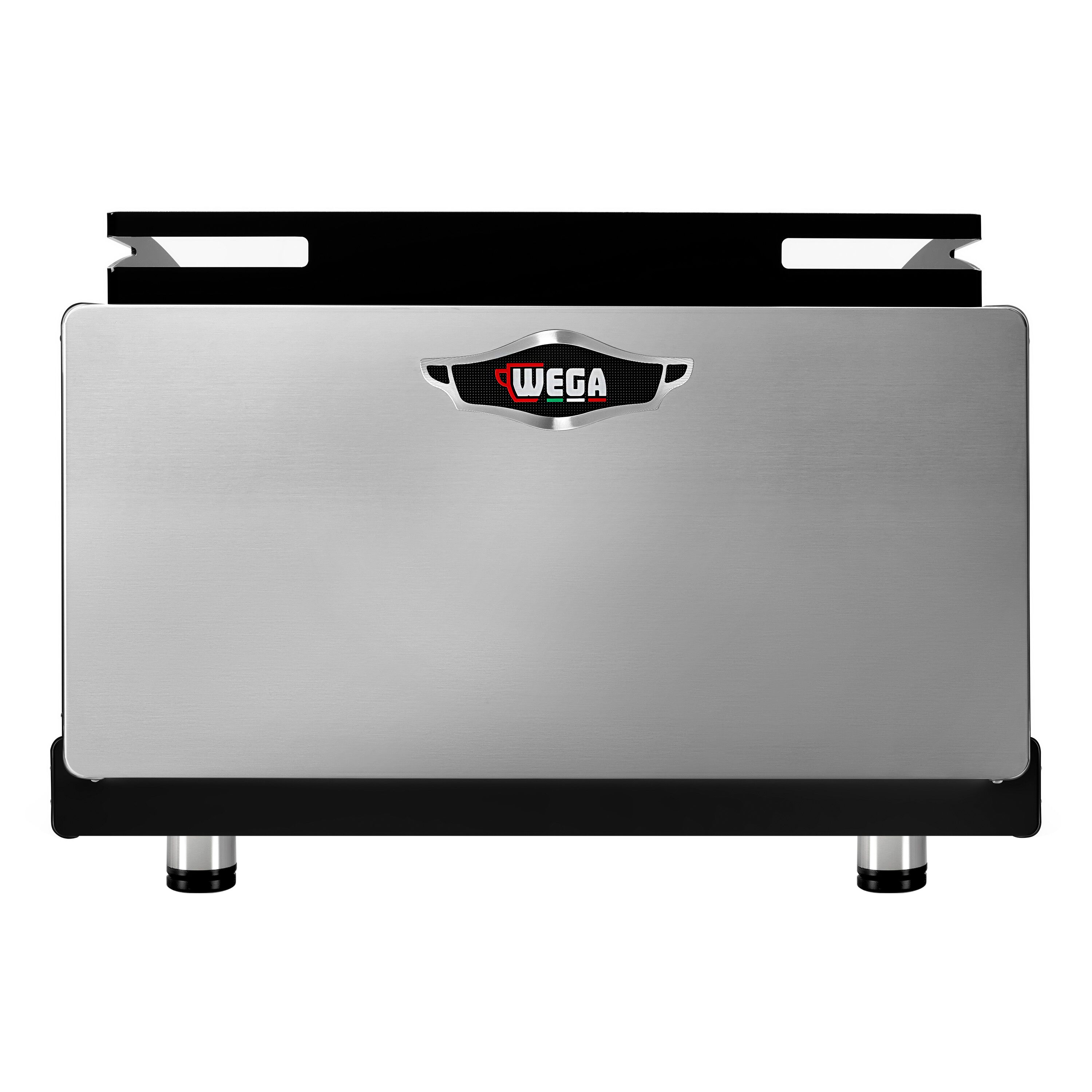 WEGA | Pegaso Plus - Espressor - 2 grupuri - 3,7 kW - cu spumător de lapte și apă fierbinte - Negru