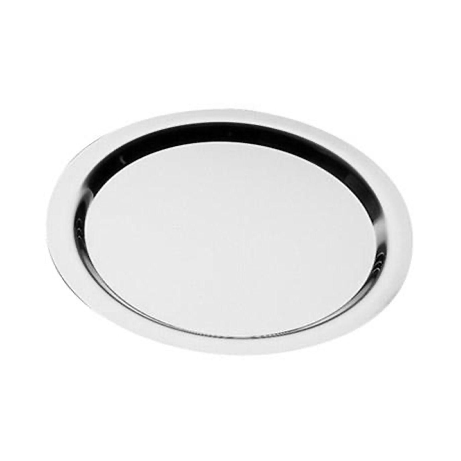 (6 pcs) Plateau de présentation - FINESSE - Acier inoxydable - Ø350mm - Hauteur:12mm