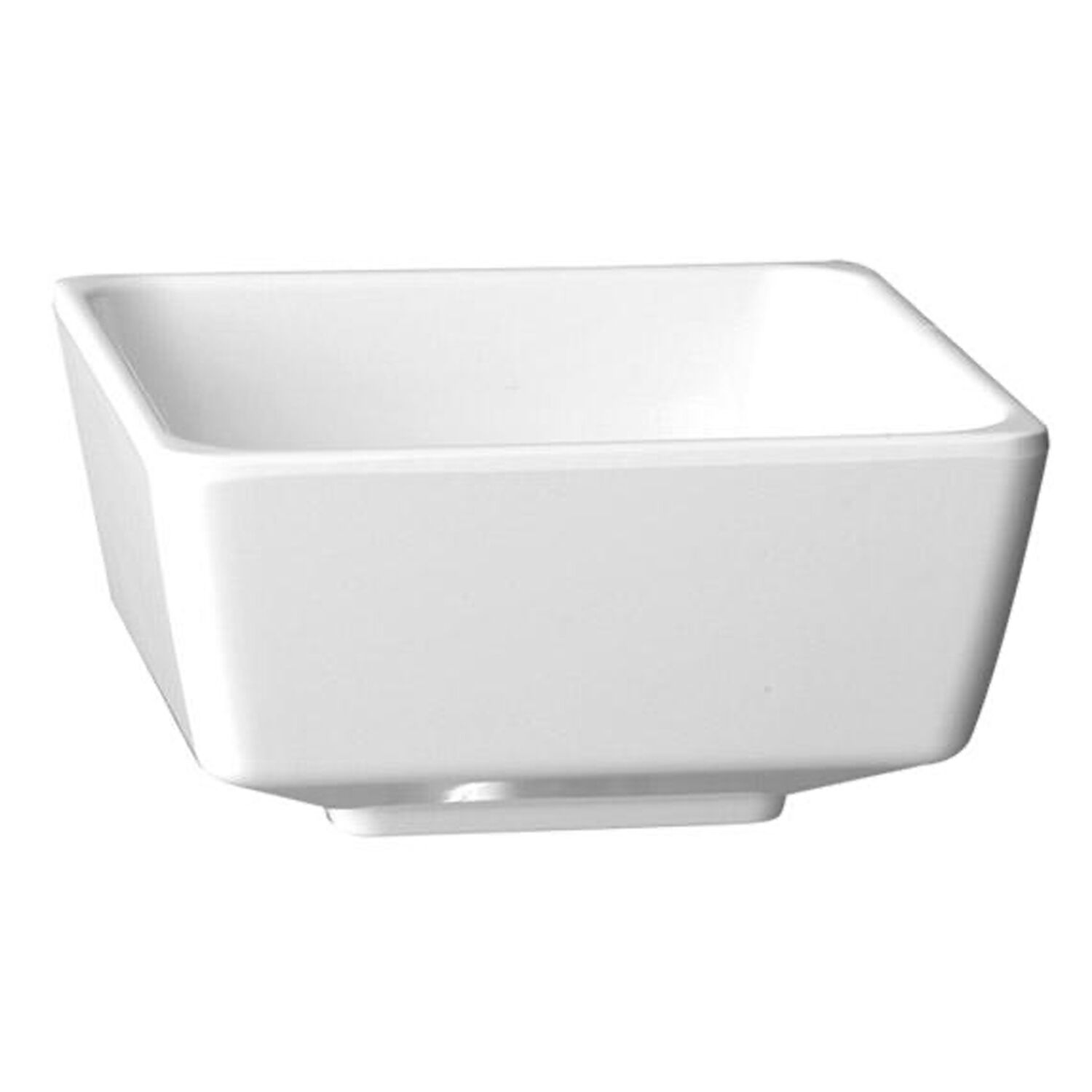 (6 pcs) Saladier - FLOAT - Mélamine - 4,7L - carré - lot de 6 - 250x250mm - Profondeur : 120mm - Blanc