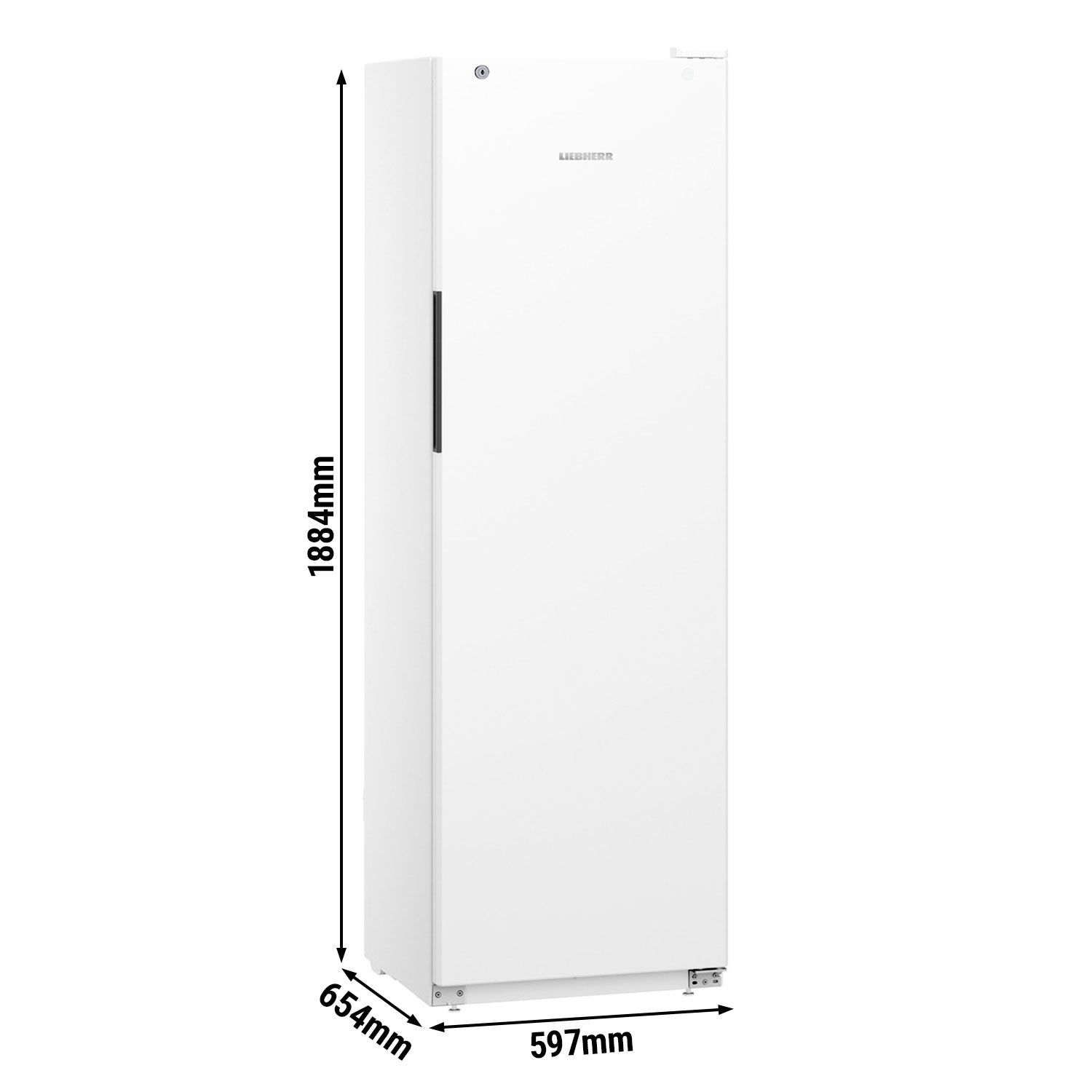 LIEBHERR | Réfrigérateur PERFORMANCE – 377 litres – intérieur plastique – 1 porte – Blanc