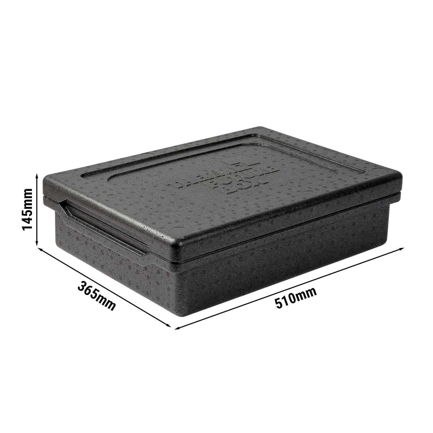 (8 pièces) THERMO FUTURE BOX | Boîte isotherme TAKE AWAY - 10 litres - Noir