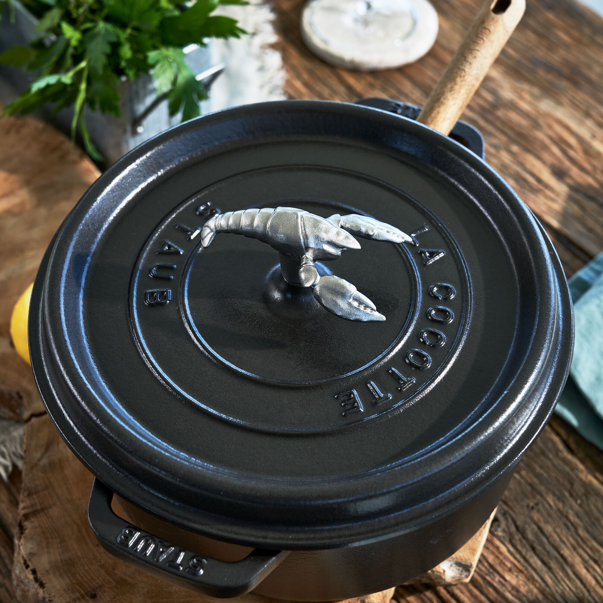 STAUB | LA COCOTTE - Cocotte - Ø 260mm - Gjutjärn - Svart