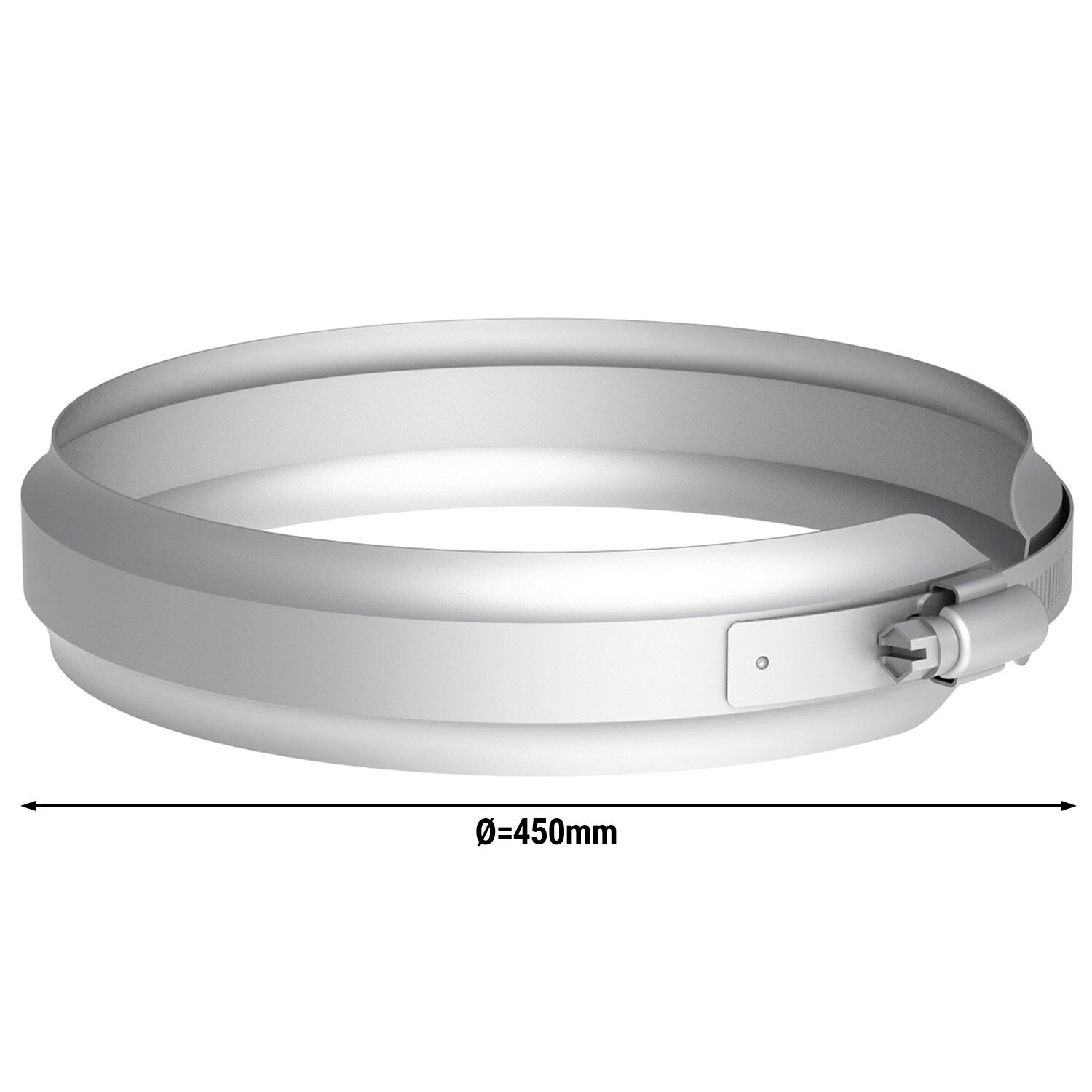 Klämband - i rostfritt stål - Ø 450 mm