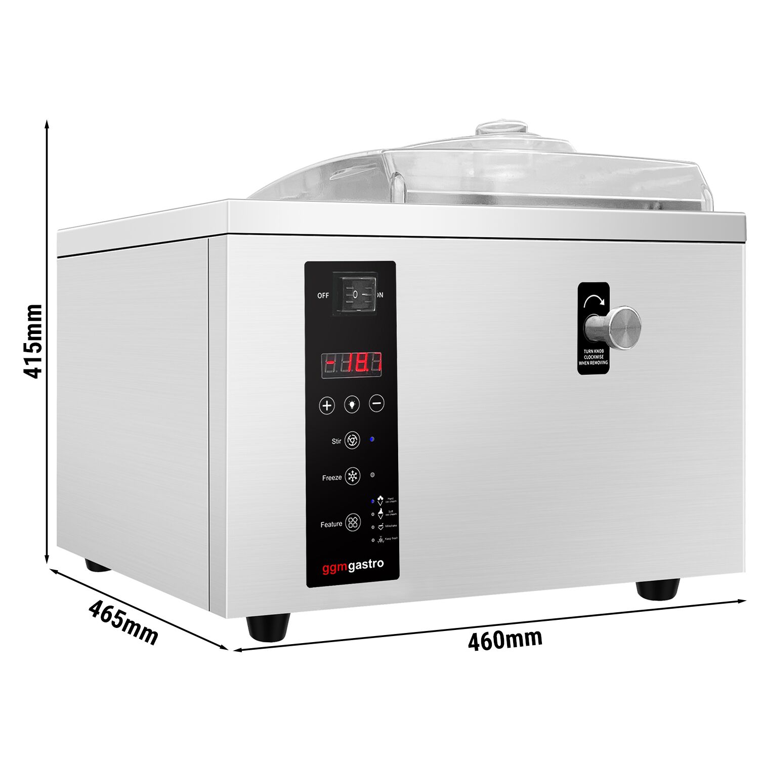 Machine à glace à l’italienne - 5L/h - 500W - À poser