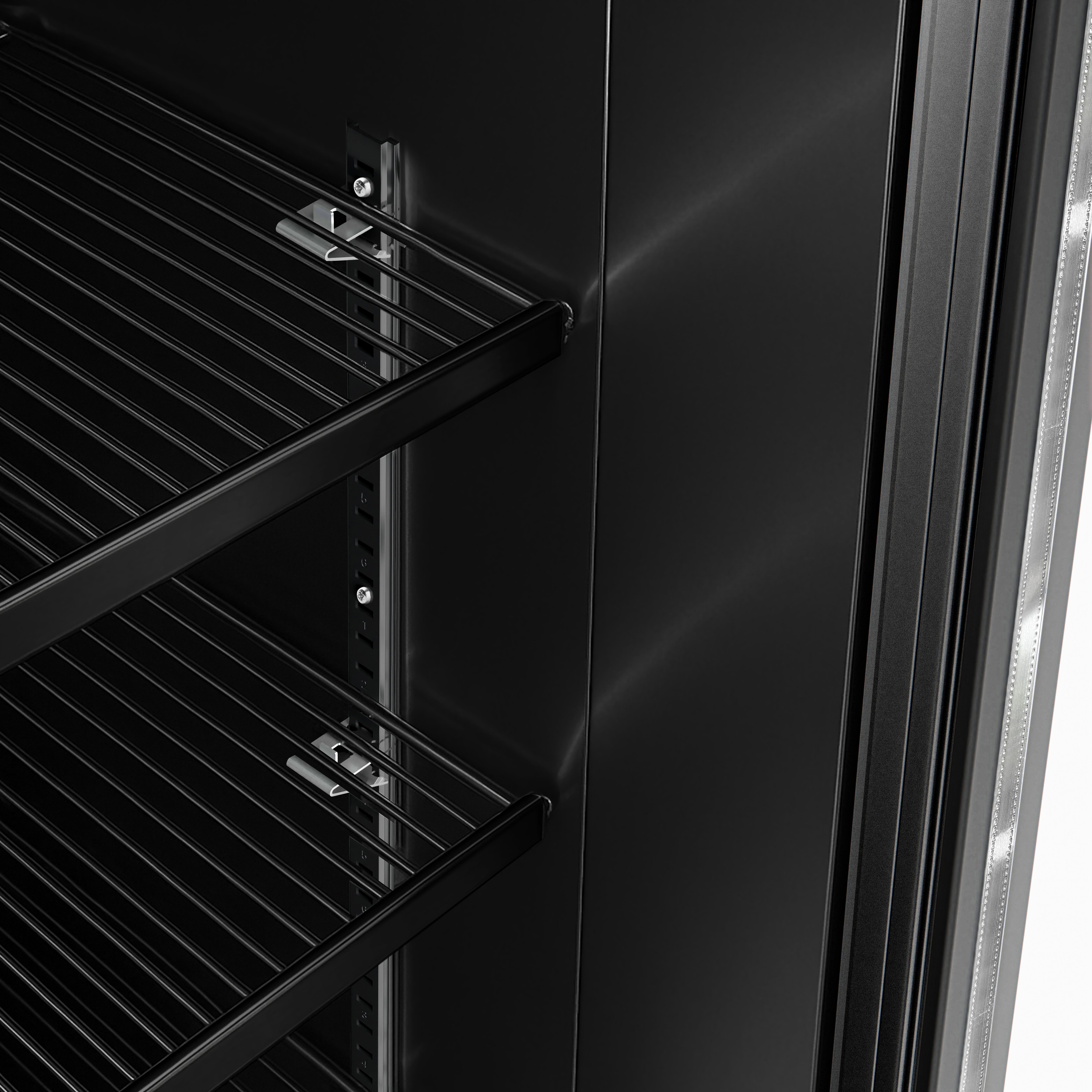 Vitrine réfrigérée à boissons - 1500mm - 1500 L - 3 portes vitrées - éclairage LED - Noir - +1 à +9 °C