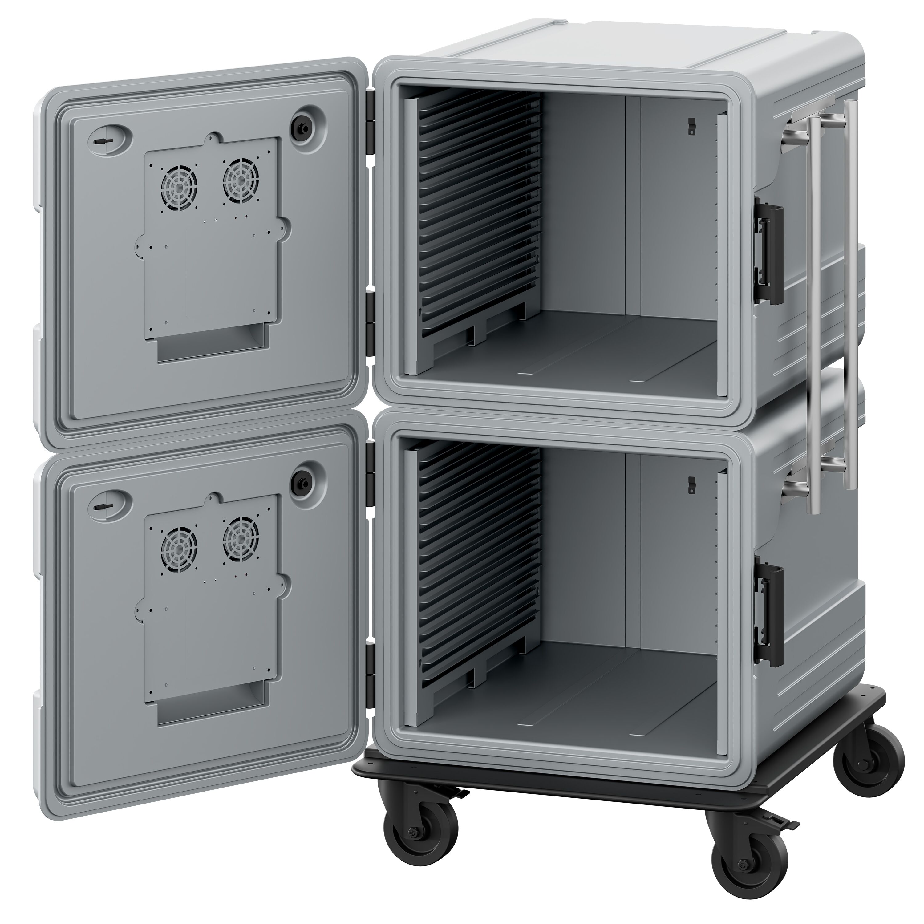 Thermobox - Chargement par l’avant - 2x 180L - pour 24x GN 2/1 - 770x885x1380mm - chauffant