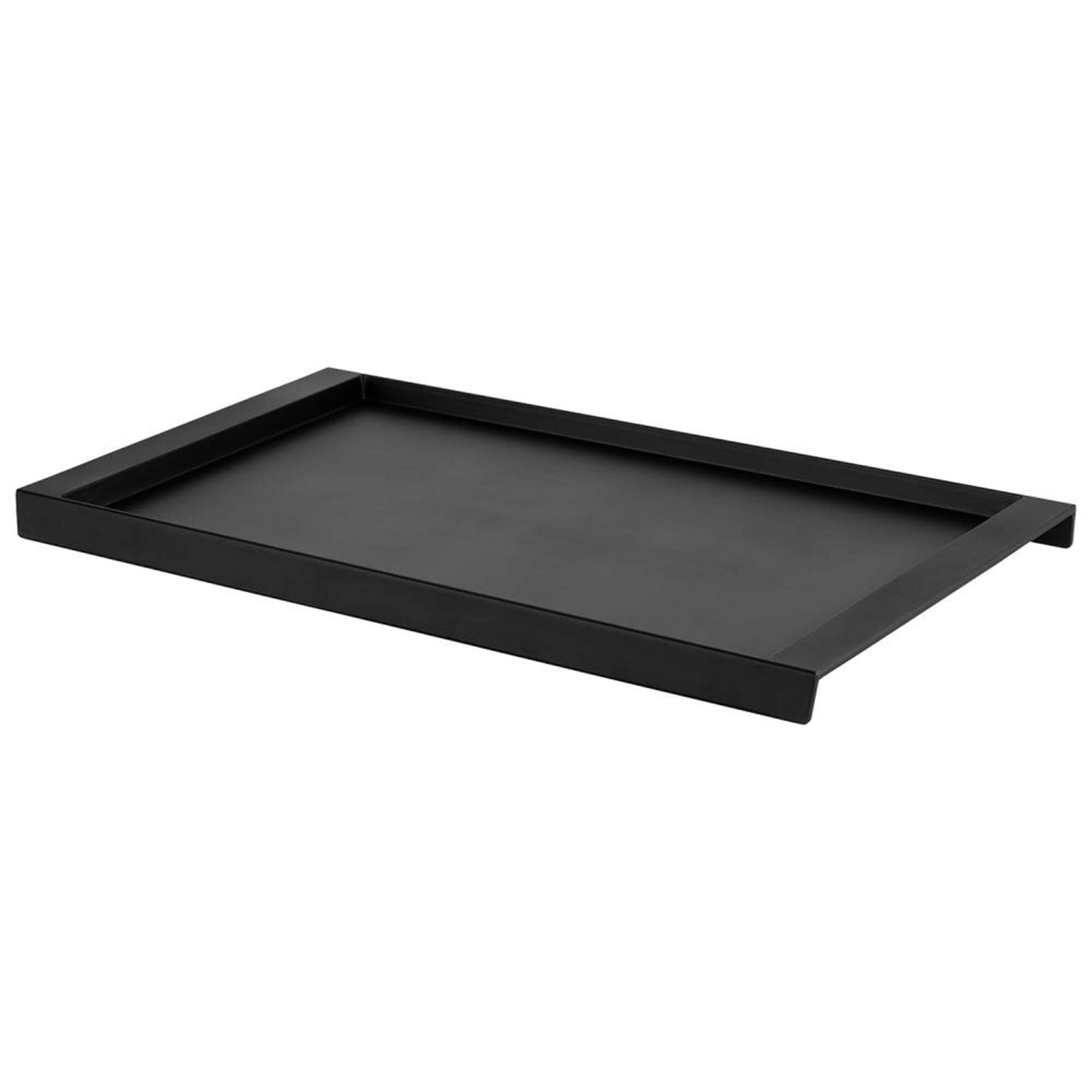 Plateau de présentation - Mélamine - 670x380mm - Hauteur:40mm - Noir - empilable, compatible lave-vaisselle
