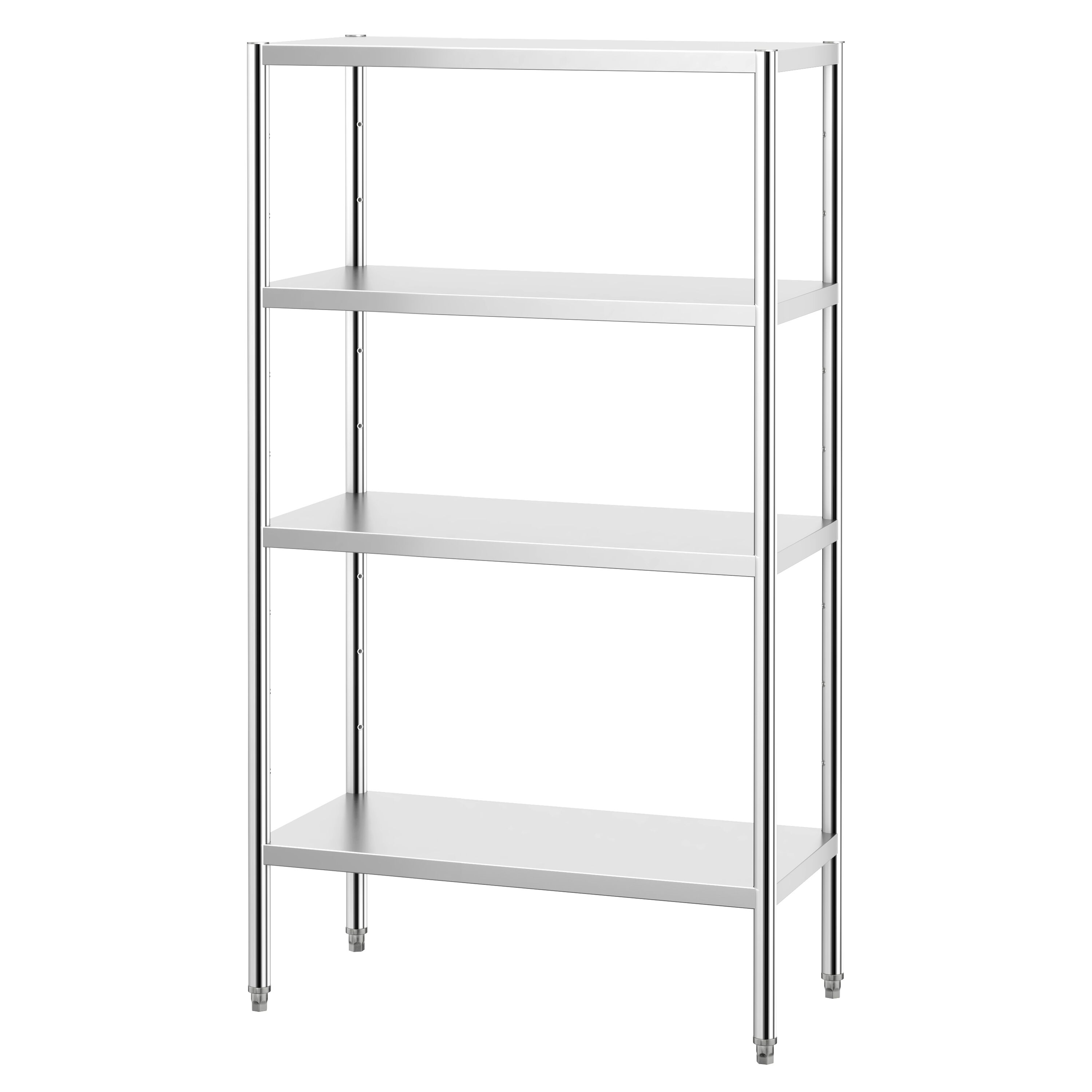 Étagère en inox PREMIUM - 1000 x 490 mm - avec 4 étagères (réglables)