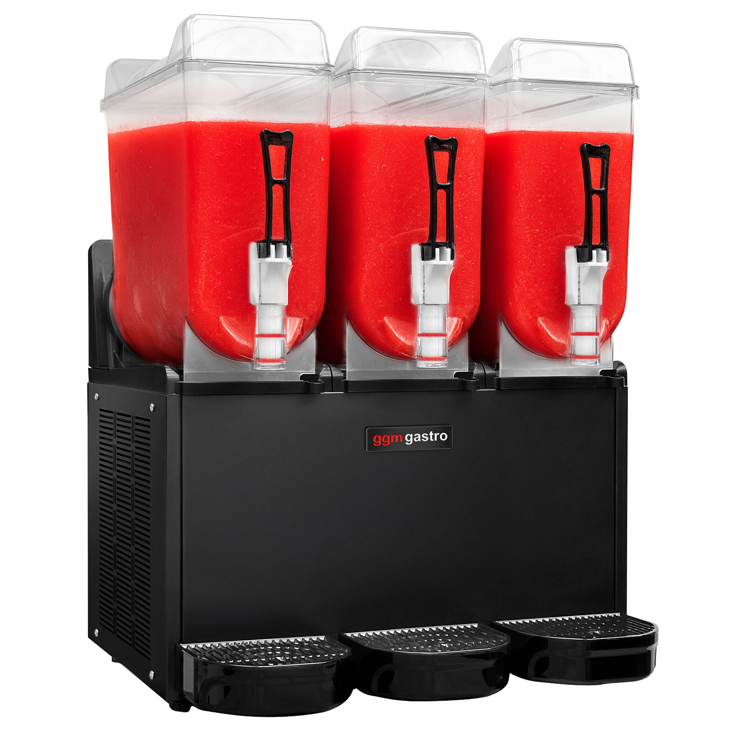 Commercial Slush Machine - 3x 12L - 1.4kW - Black