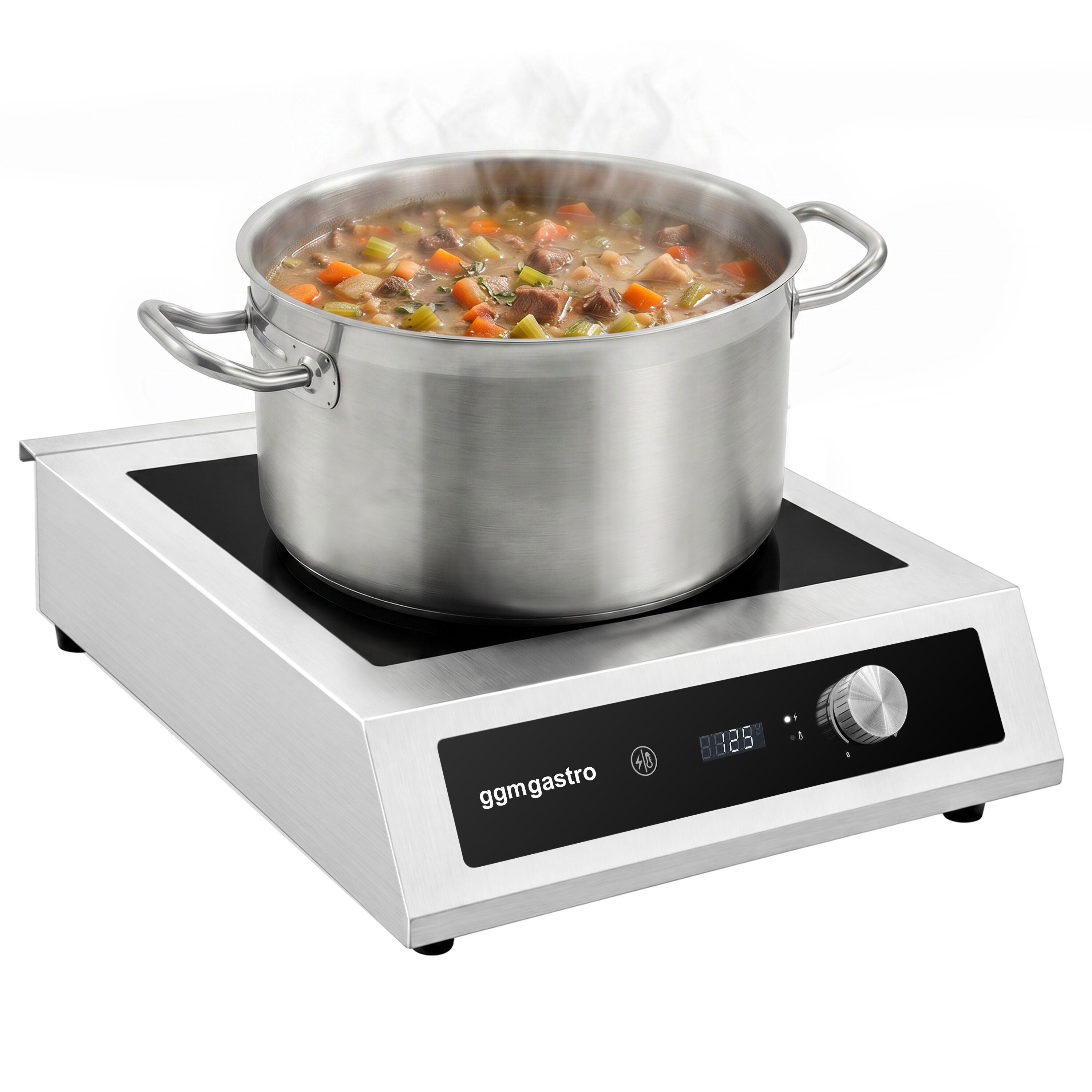 Cuisinière à induction - 5 kW - pour grandes casseroles de 45-50cm de diamètre