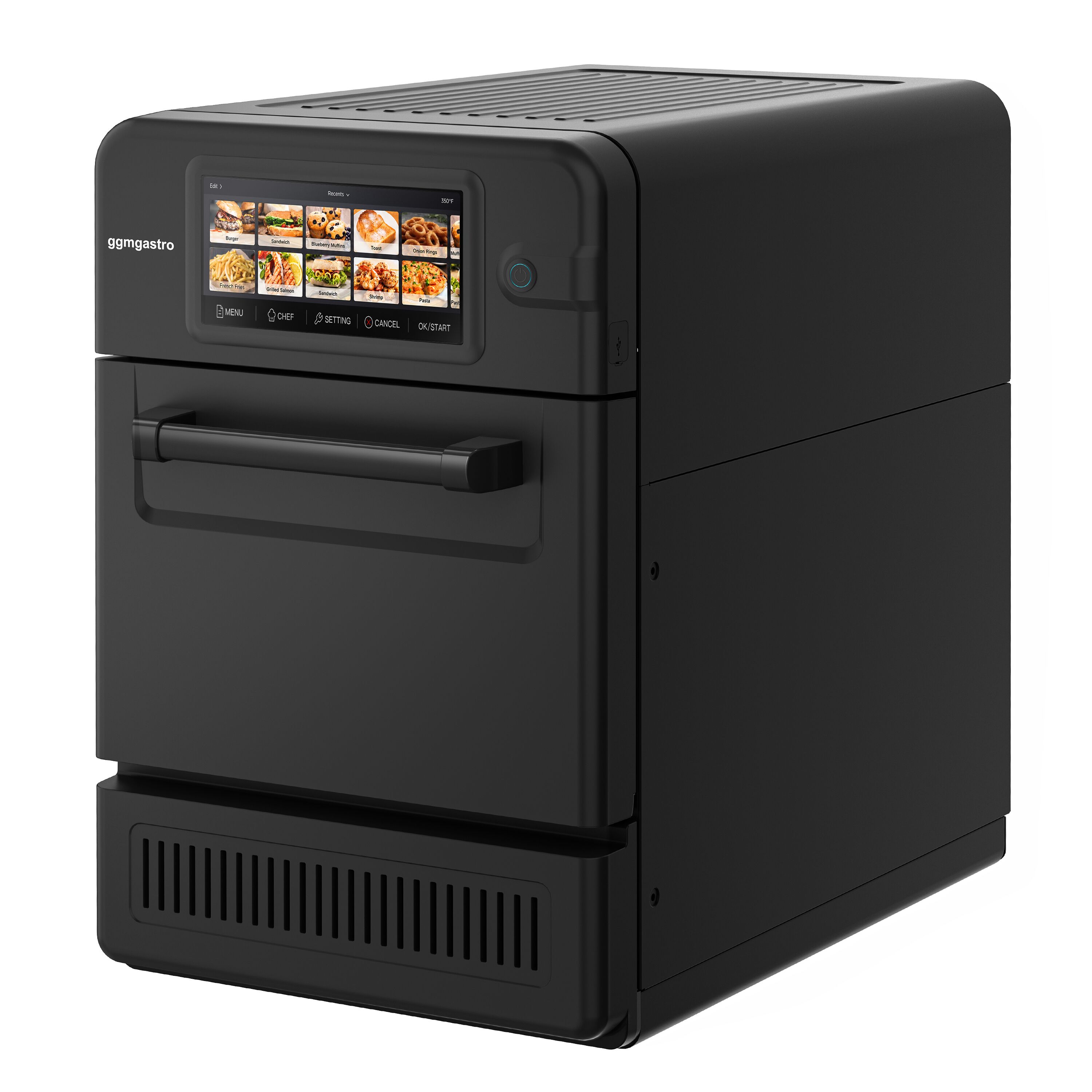 Four rapide - 3 kW - avec fonction gril & micro-ondes - 18,7 litres - Noir