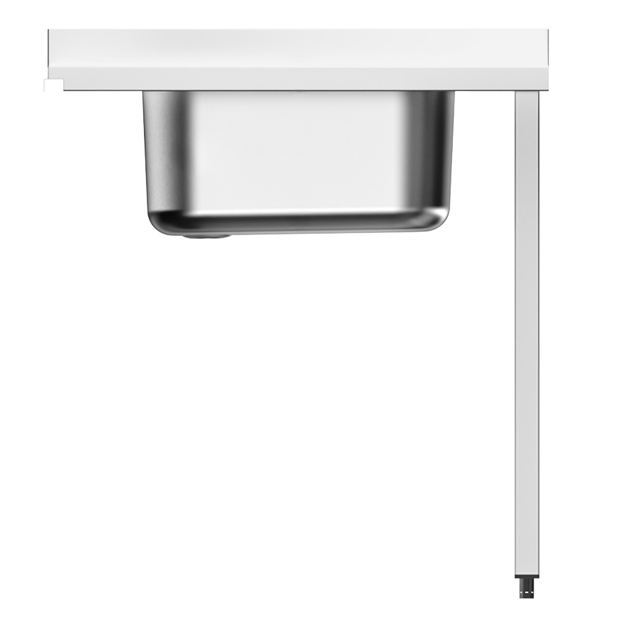 Table d’entrée pour lave-vaisselle - 800mm - Montage à droite - avec 1 bac - pour DSHI1080WD