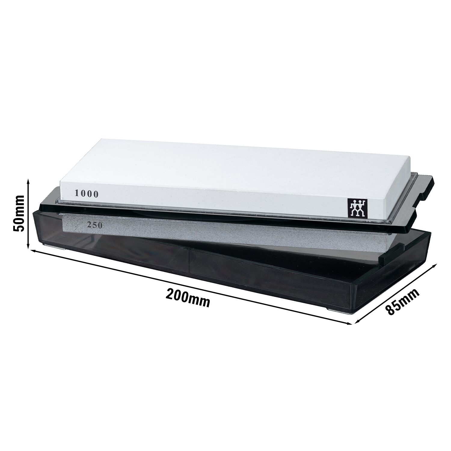 ZWILLING | Whetstone Knife Sharpening Stone – Double-Sided - Grit 250/1000 - Pure White