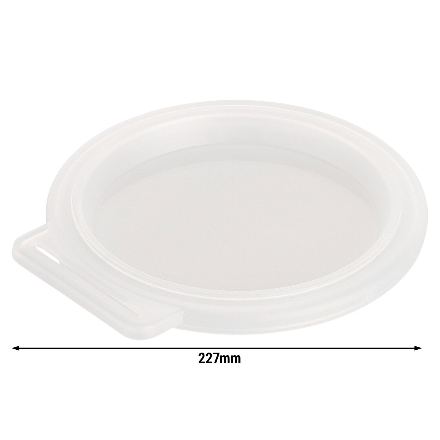 (12 pcs) Couvercle réutilisable - Transparent - compatible avec 1,1L Barquette alimentaire MWSGK1100