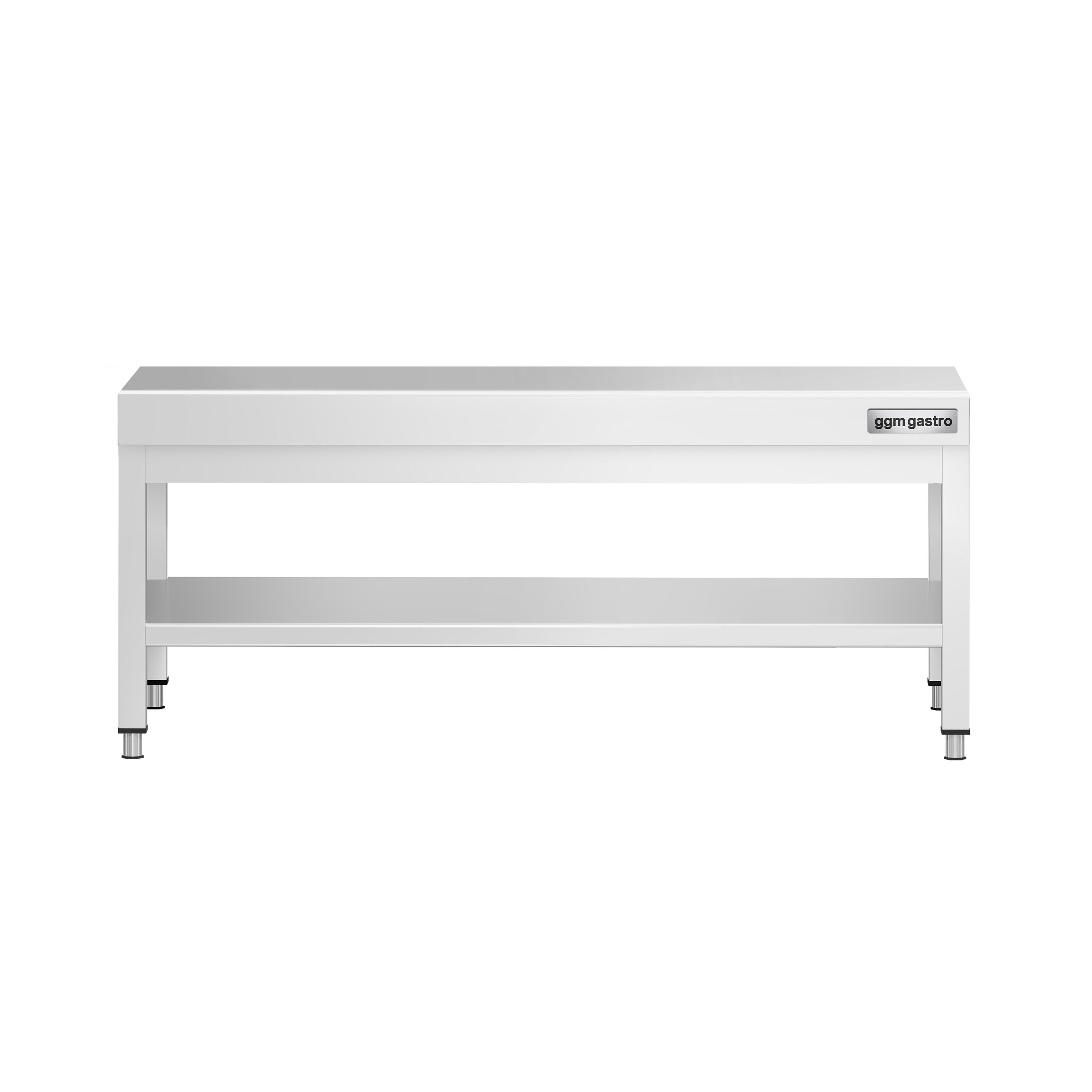 Table de travail en acier inoxydable PREMIUM - 1200x600mm - avec étagère basse