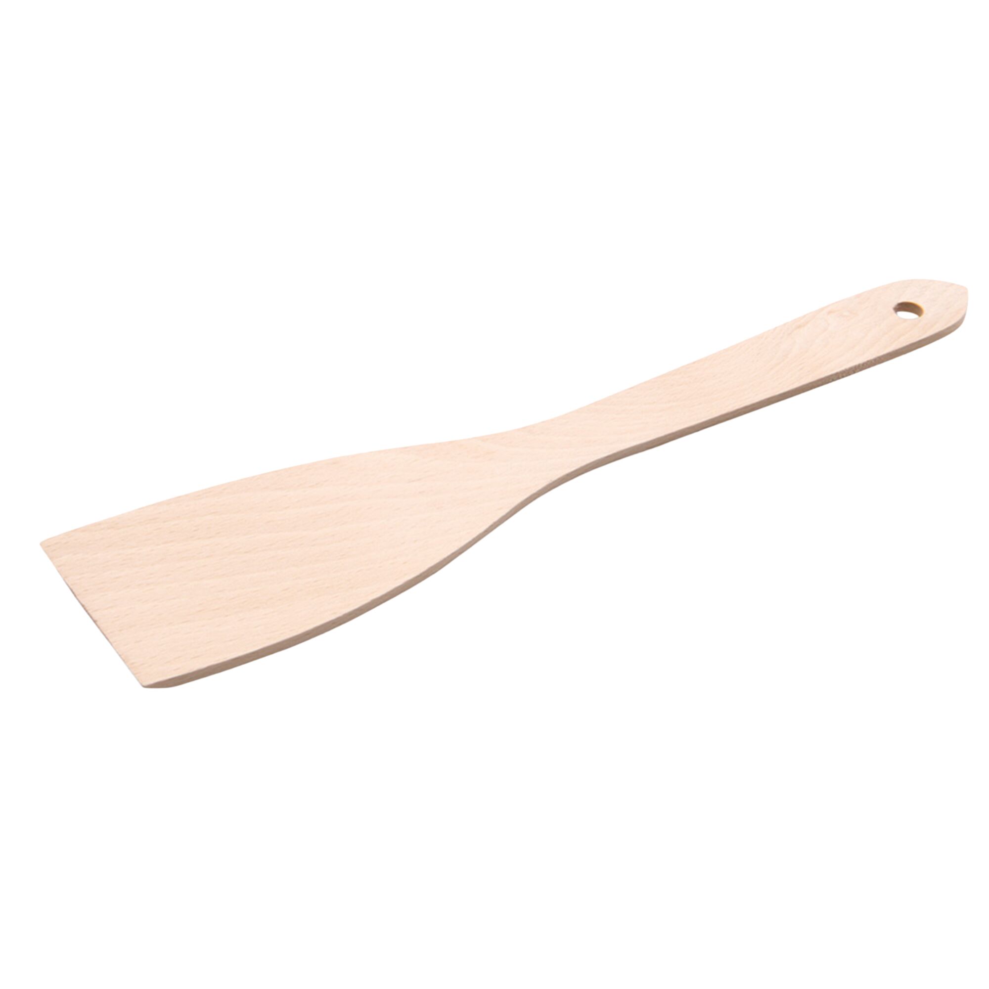 Spatule pour poêle - pleine - Longueur : 300 mm - Bois