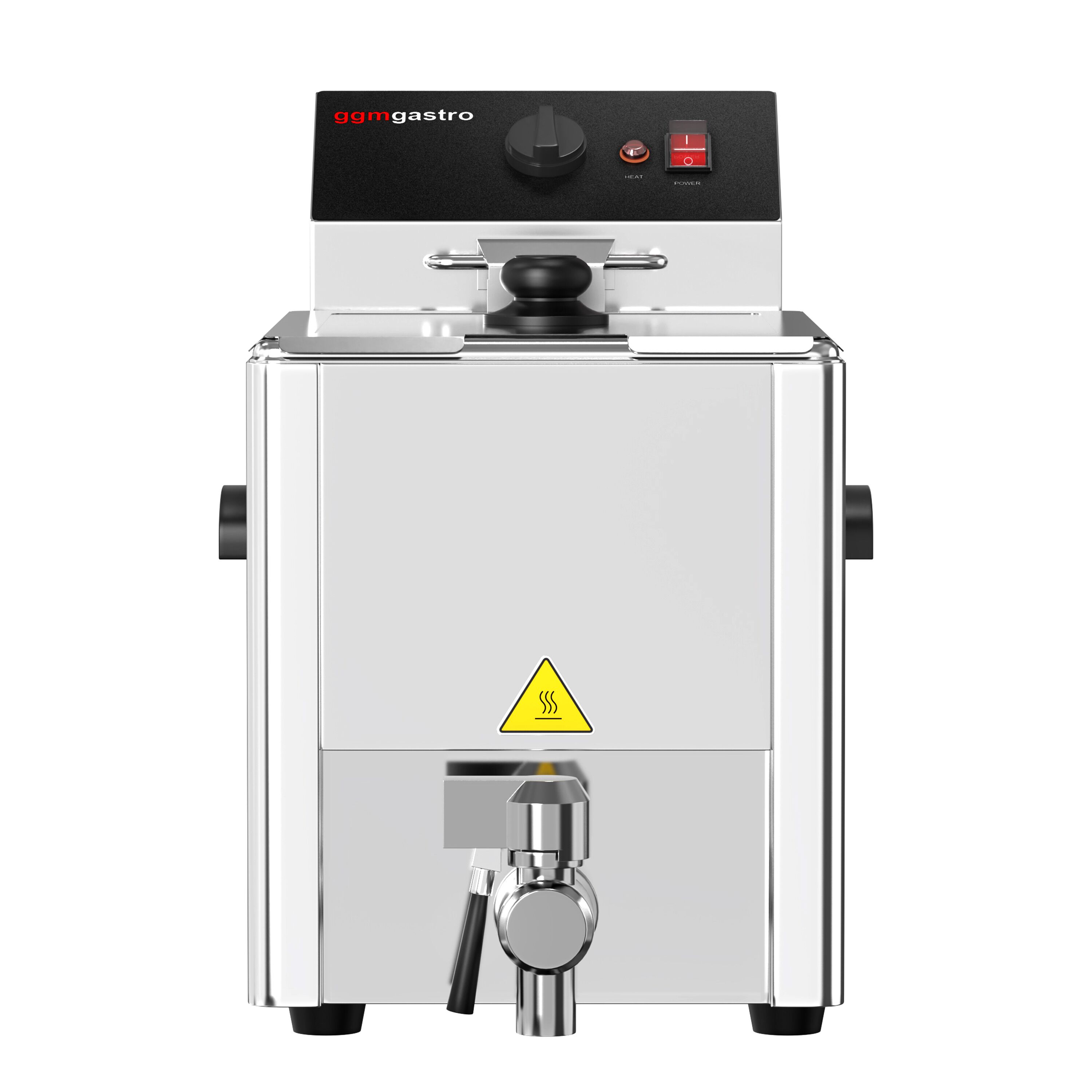 Friteuse électrique – 8 litres – 3,25 kW – avec robinet de vidange