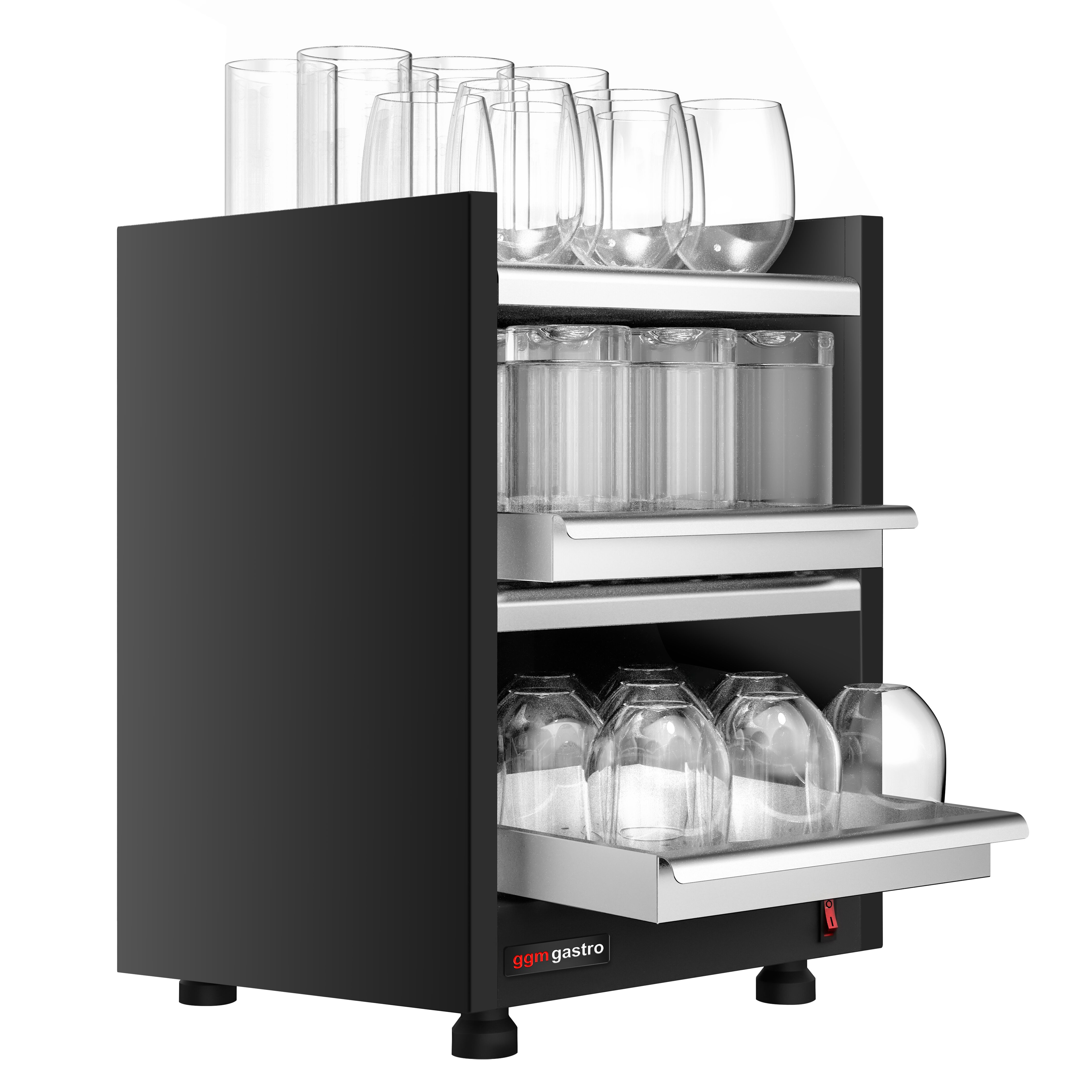 Chauffe-tasses - pour 48 tasses - 400W - 2 plateaux chauffants