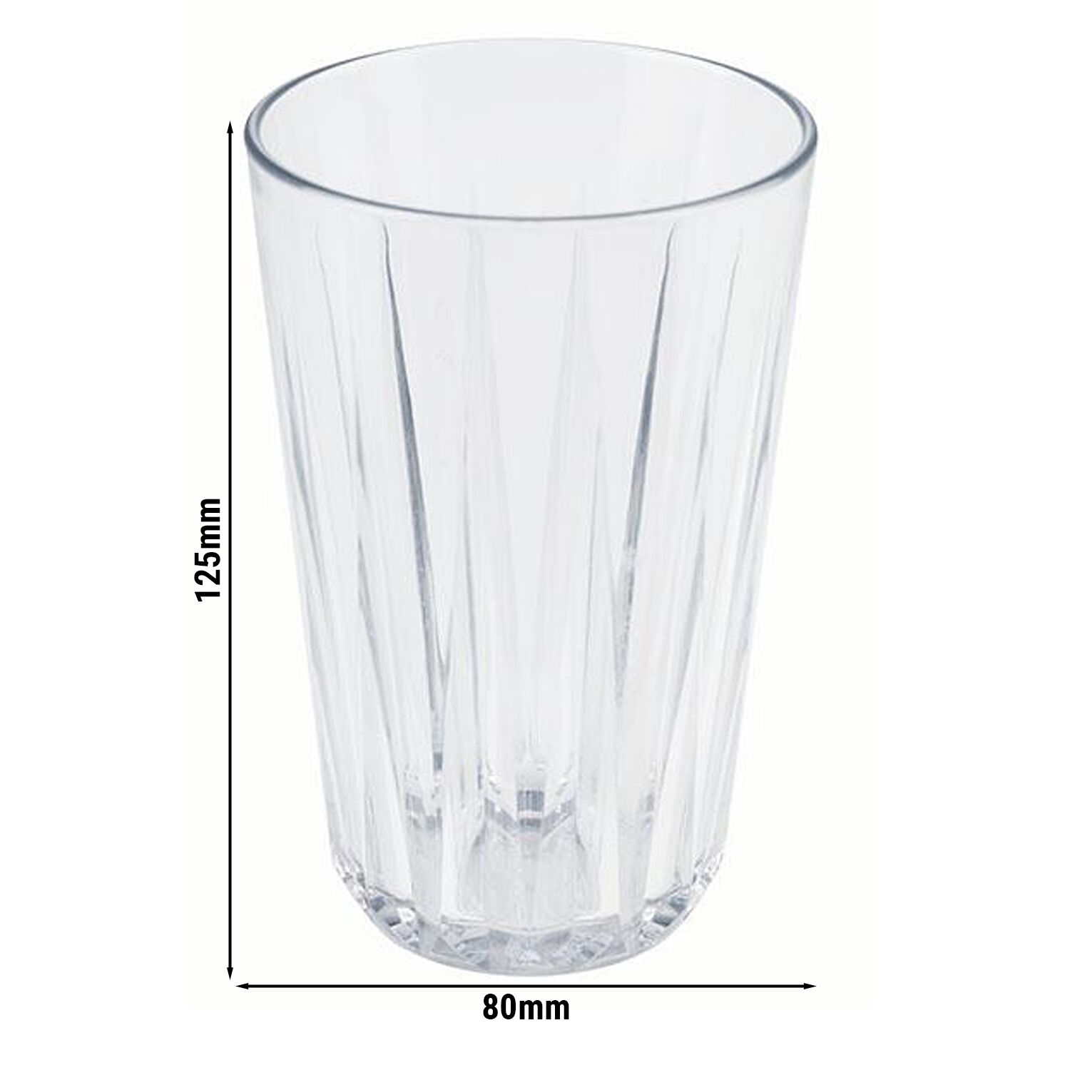 (48 pcs) Polycarbonate Tumbler CRYSTAL - 300ml - Transparent