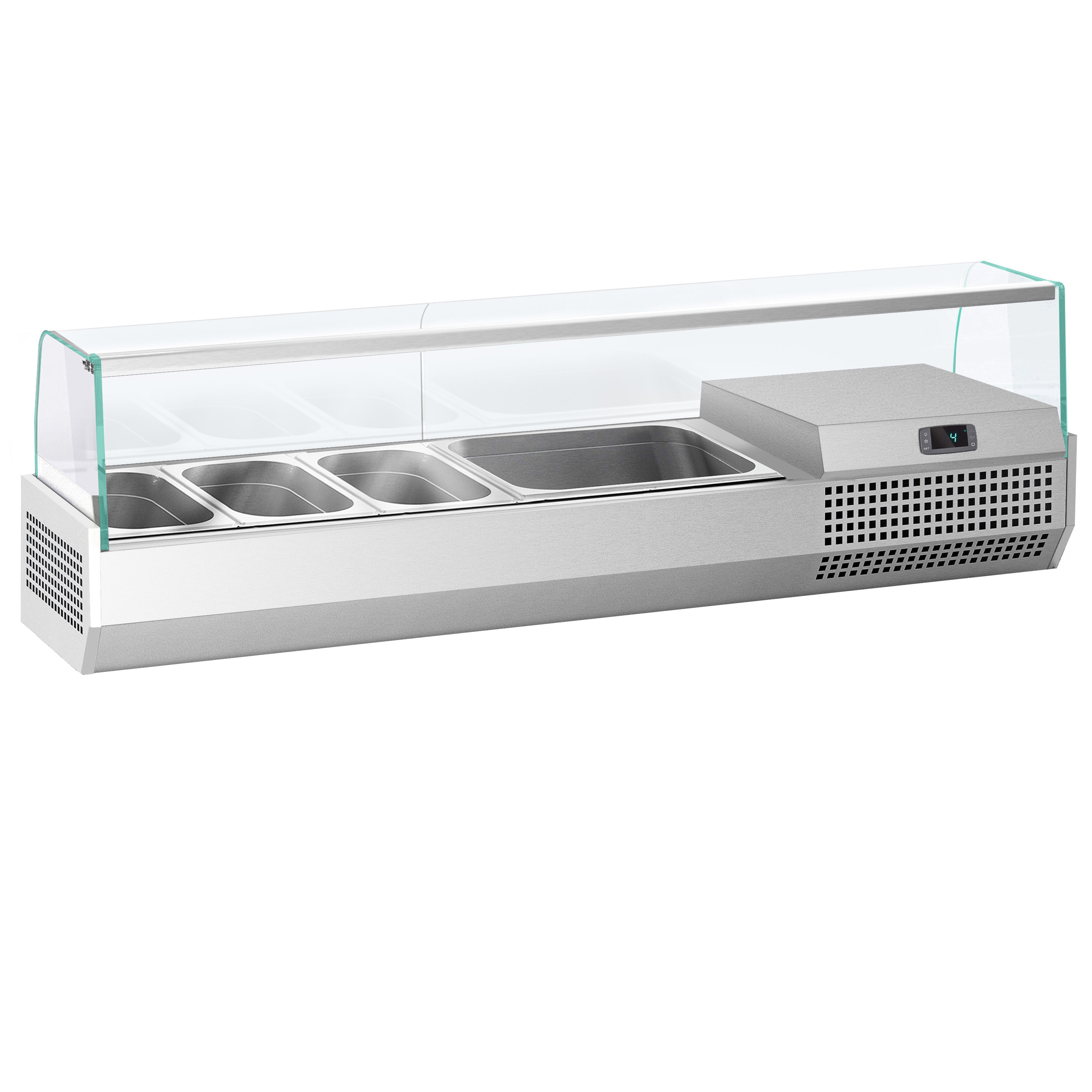 Vitrine Réfrigérée à Ingrédients PREMIUM PLUS - 1328x353mm - 5x GN 1/4