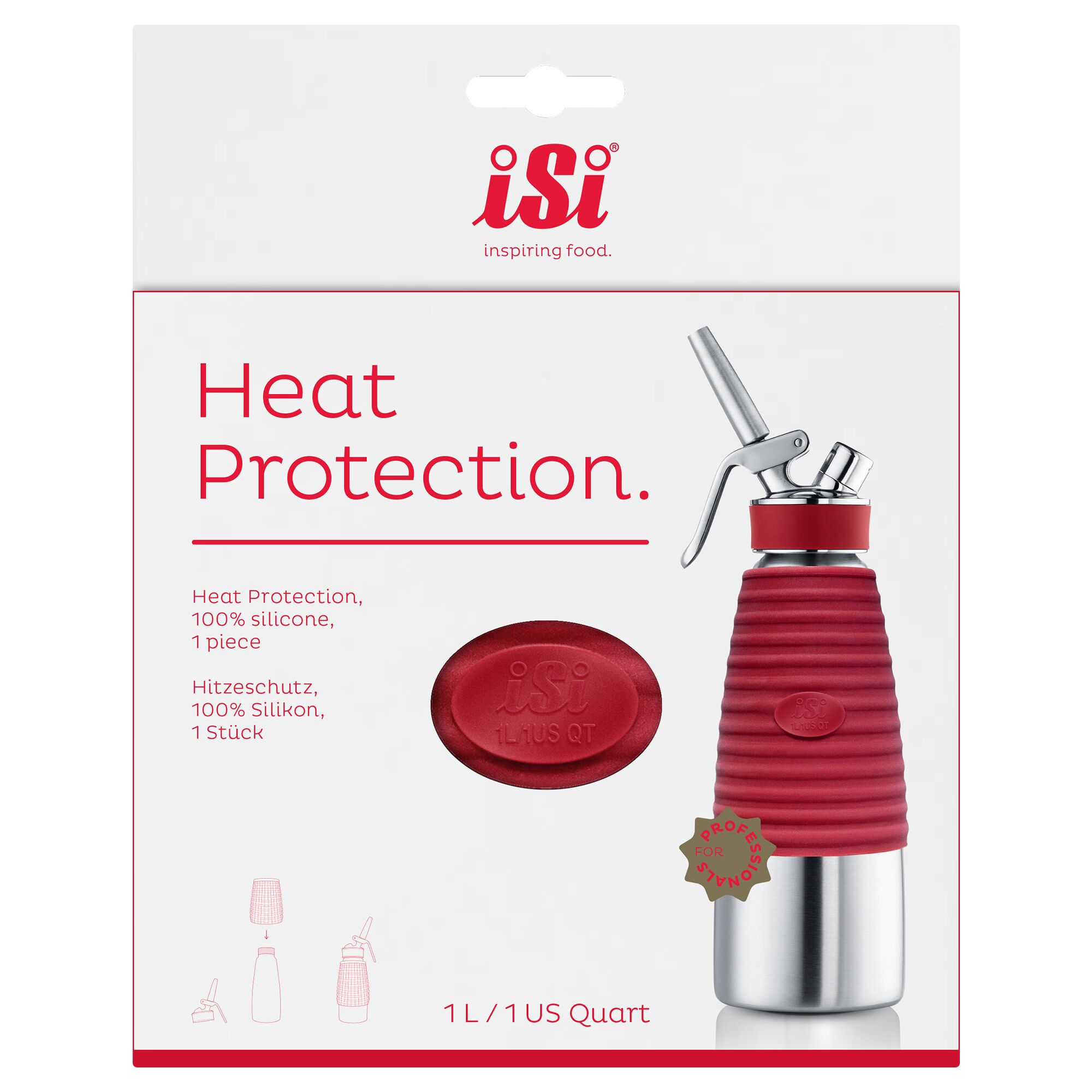 ISI | Protection thermique – compatible avec siphon à crème 1 litre – Silicone