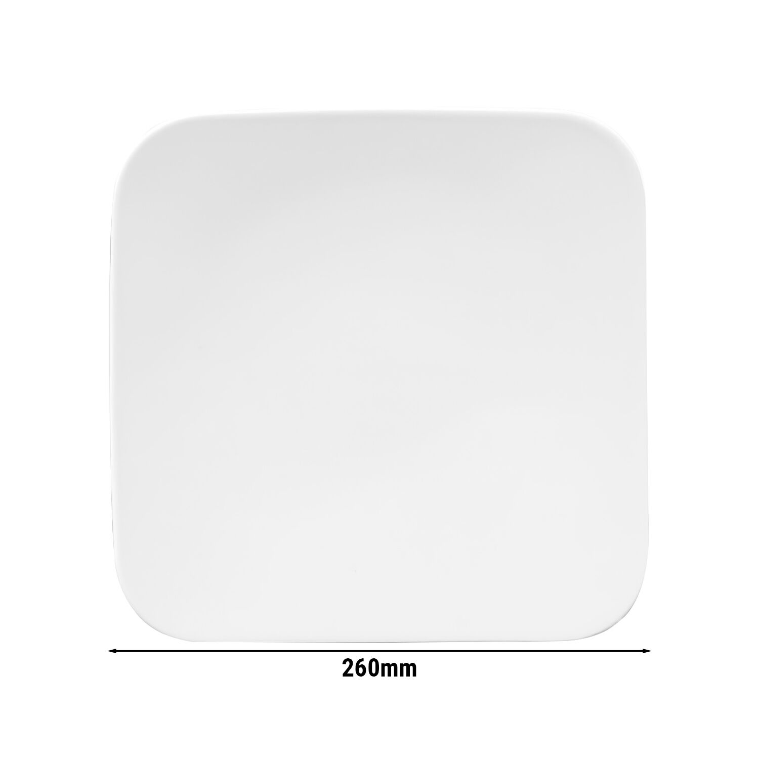 (6 pièces) SELTMANN WEIDEN | Assiette coupe – plate carrée – 260 × 260 mm