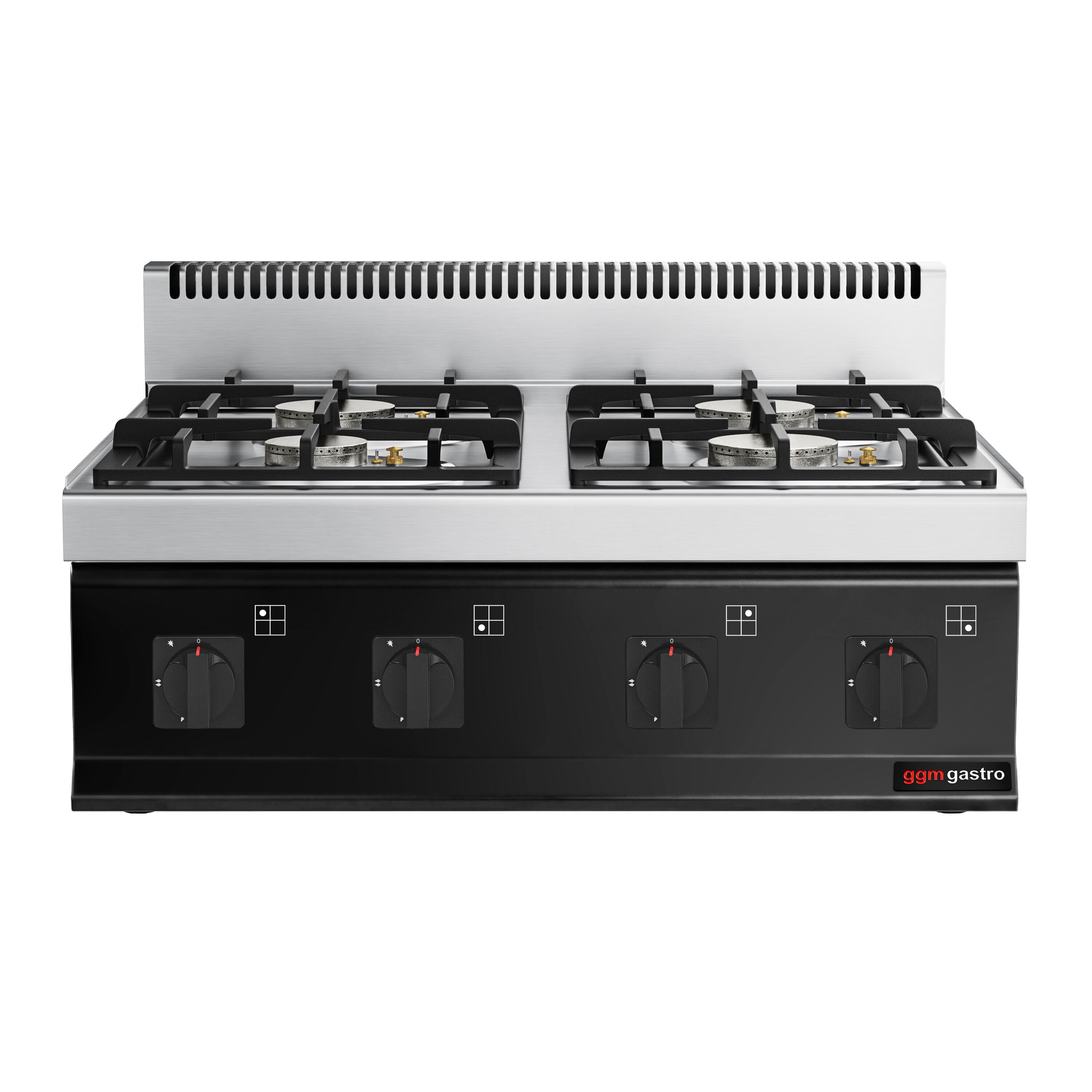 Fourneau à gaz – 23 kW – 4 brûleurs