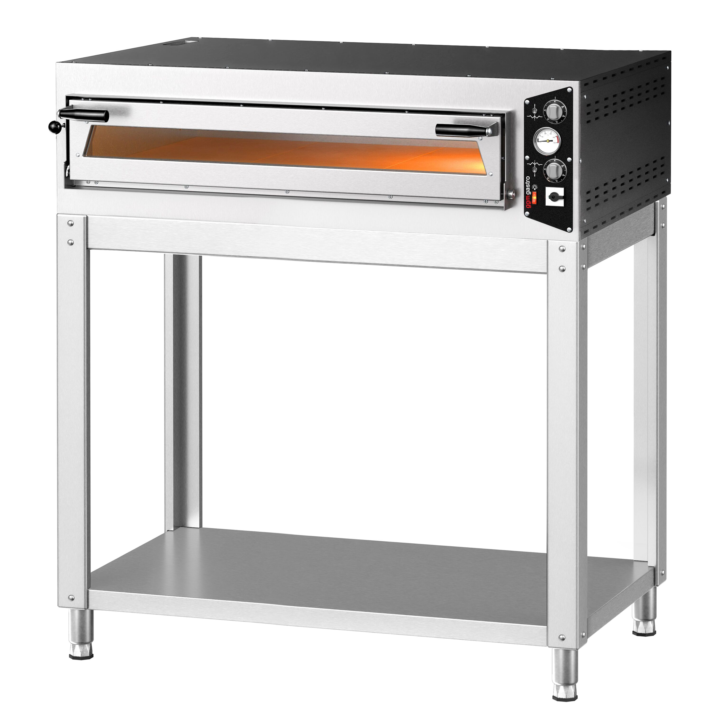 Four à pizza électrique – 6 x 35 cm (large) – Manuel – incl. support inférieur
