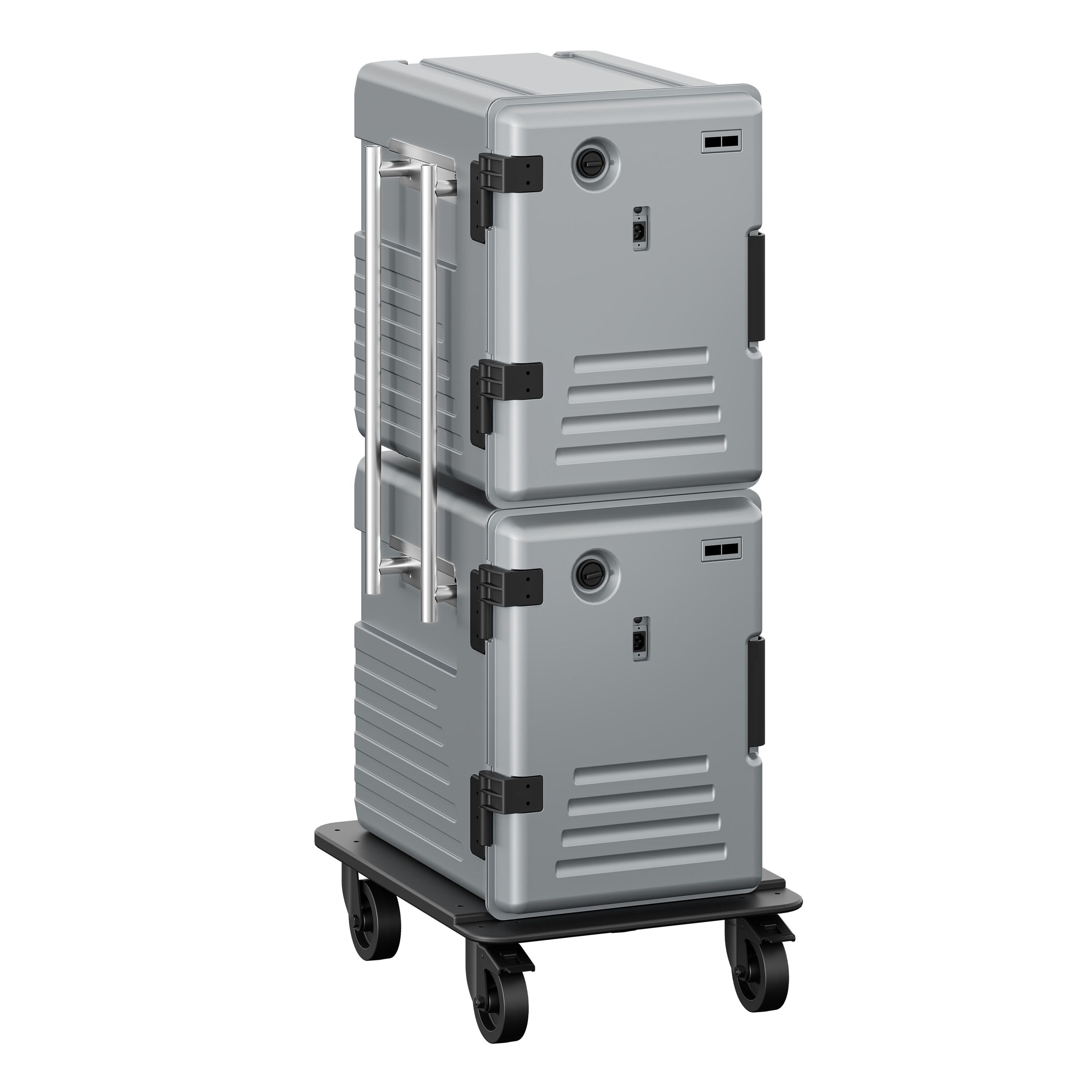 Thermobox - Chargement par l’avant - GN 1/1 - 2x 83L - 550x710x1410mm - chauffant - pour 24x GN 1/1