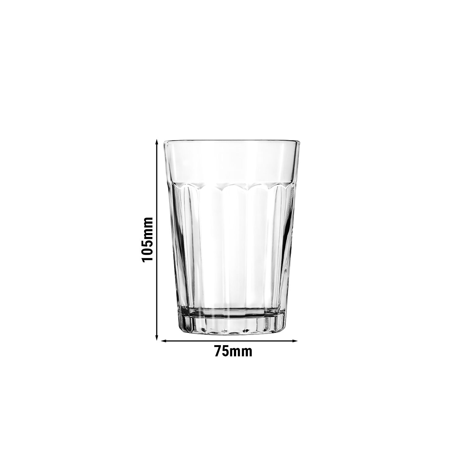 (12 pièces) LIBBEY | PANELED TUMBLERS - Verre à jus - 251ml