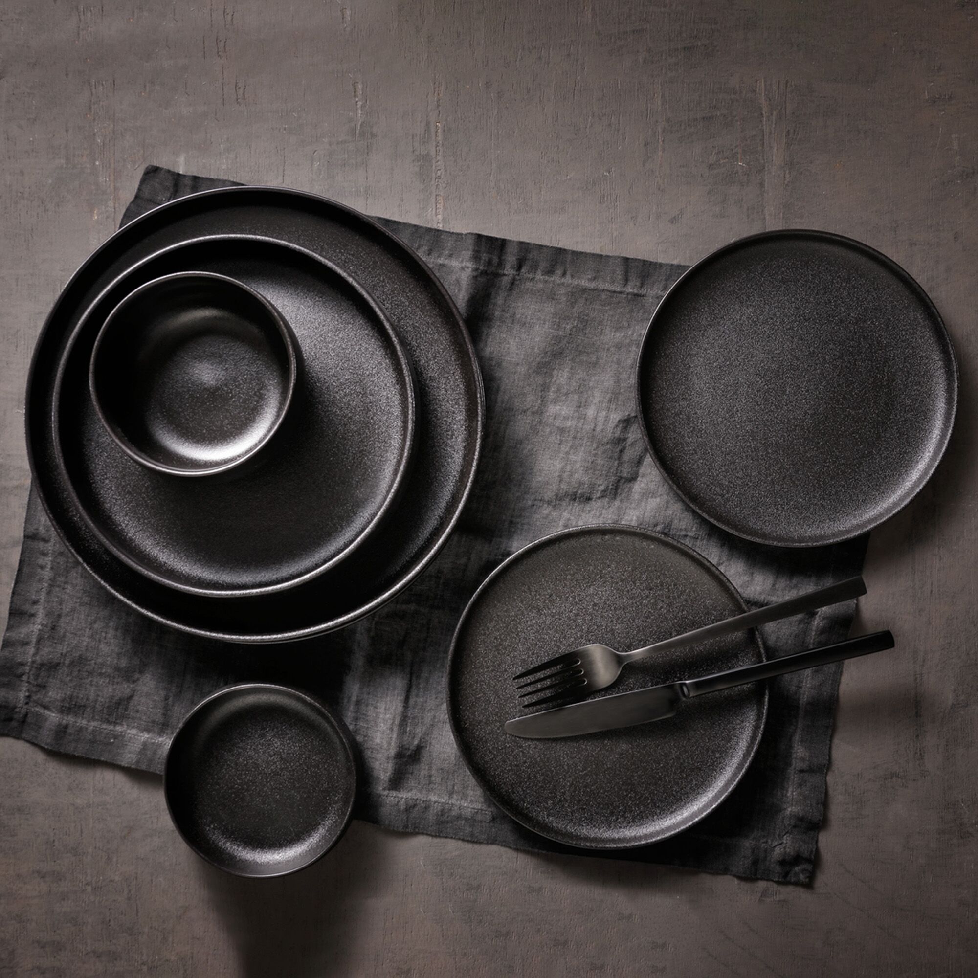 (12 pcs) Coupe à dessert - Universe - Porcelaine - 450ml - Ø 110mm - Profondeur : 55mm - Noir mat