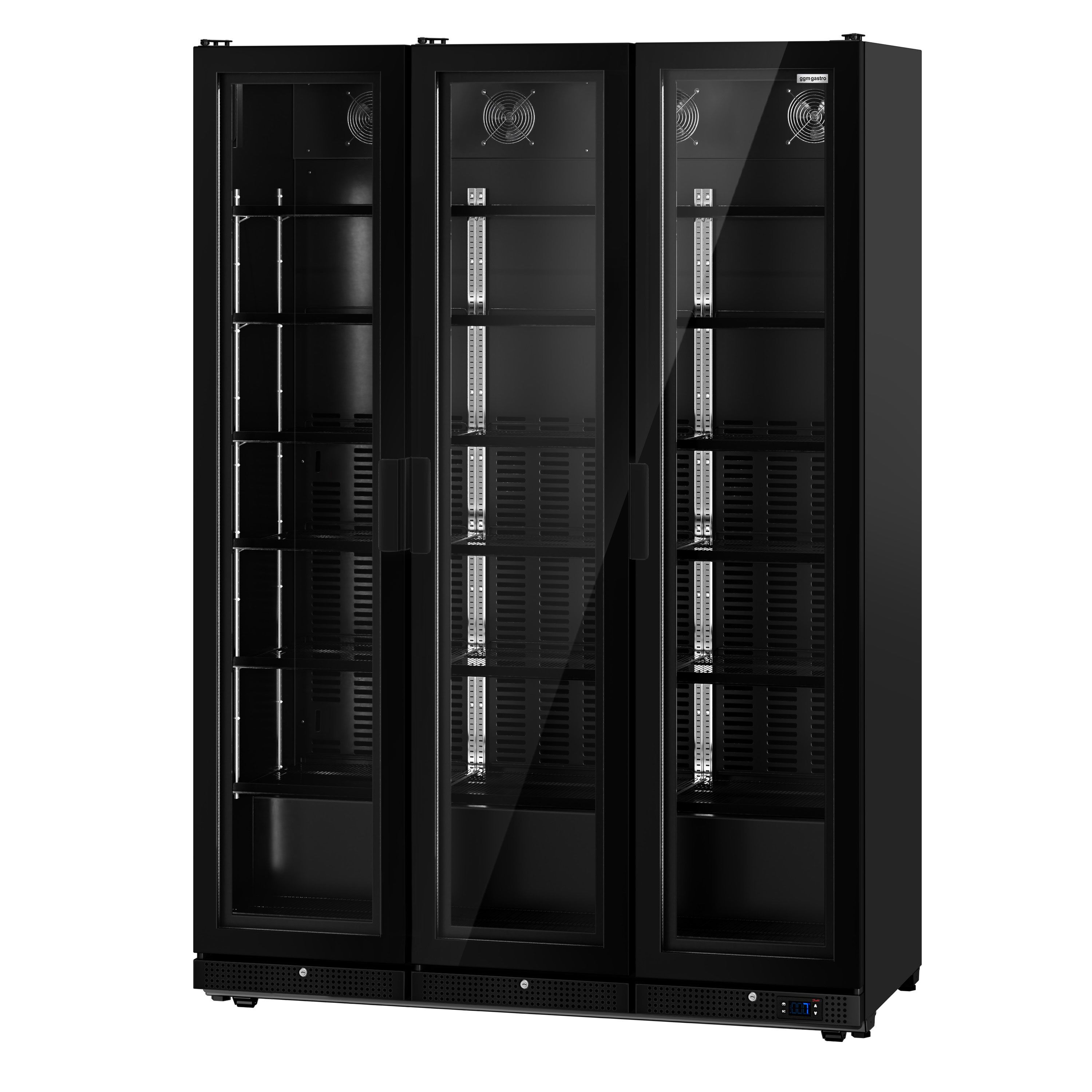 Vitrine réfrigérée à boissons - 1552 litres - design sans cadre - avec 3 portes vitrées