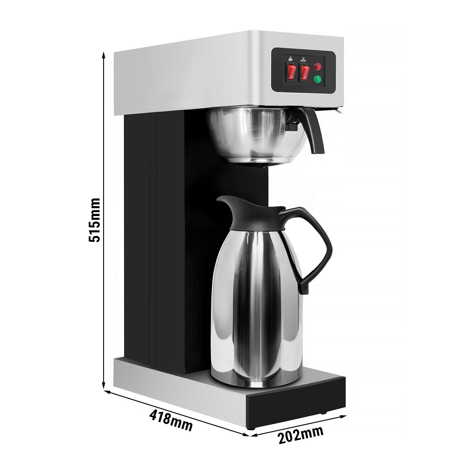 Filterkaffeemaschine - 2,2 Liter  - inkl. Isolierkanne