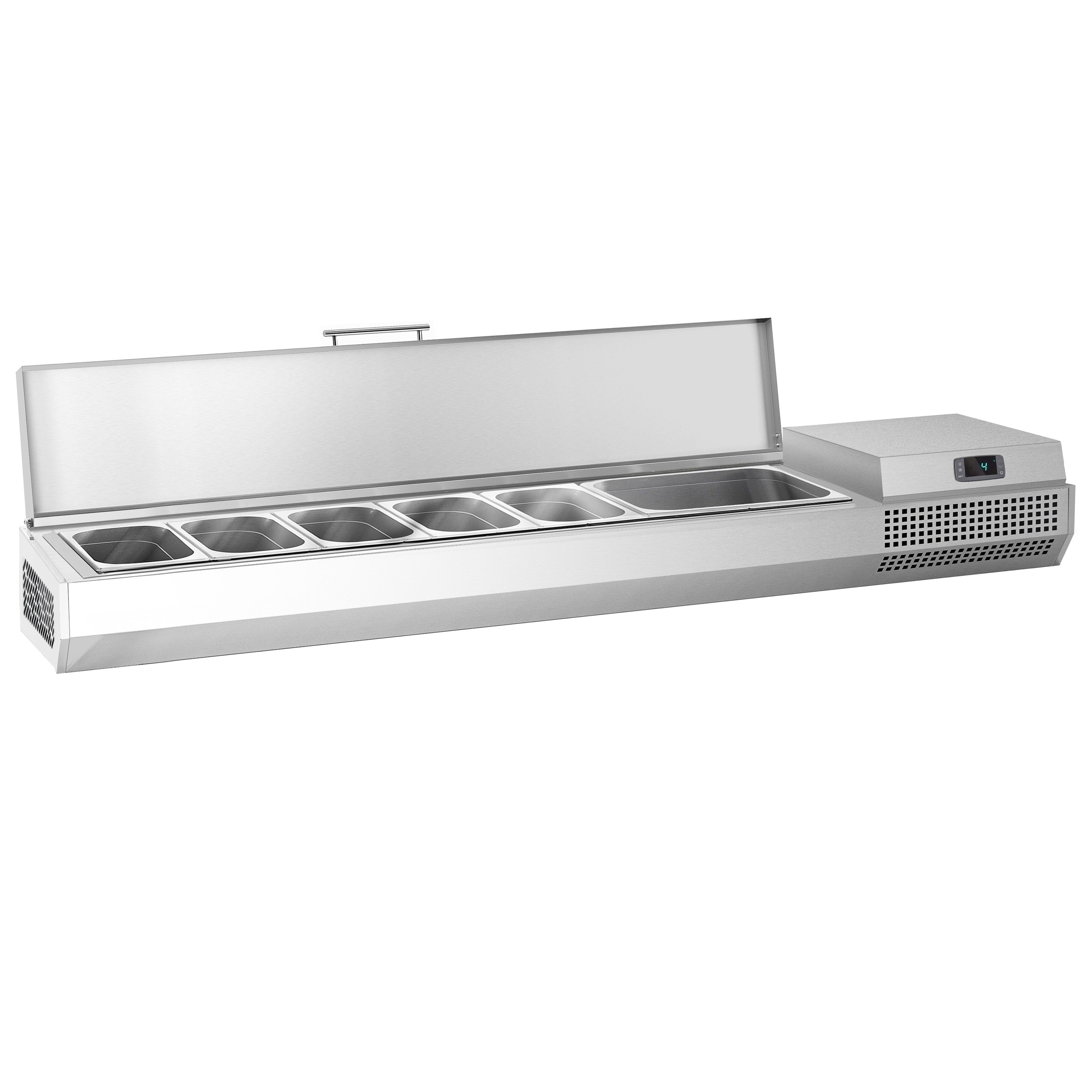 Vitrine Réfrigérée à Ingrédients PREMIUM PLUS - 1733x353mm - 7x GN 1/4